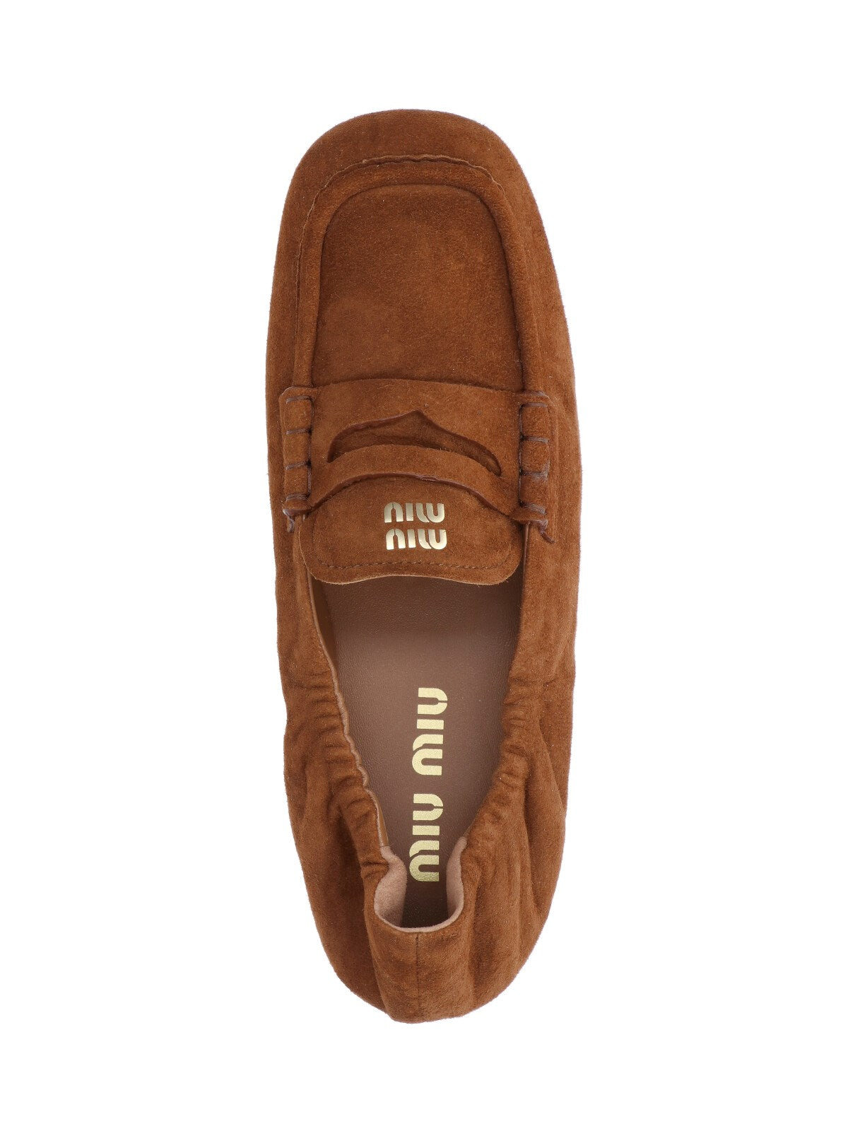 Miu Miu Ruches suede loafers - 4