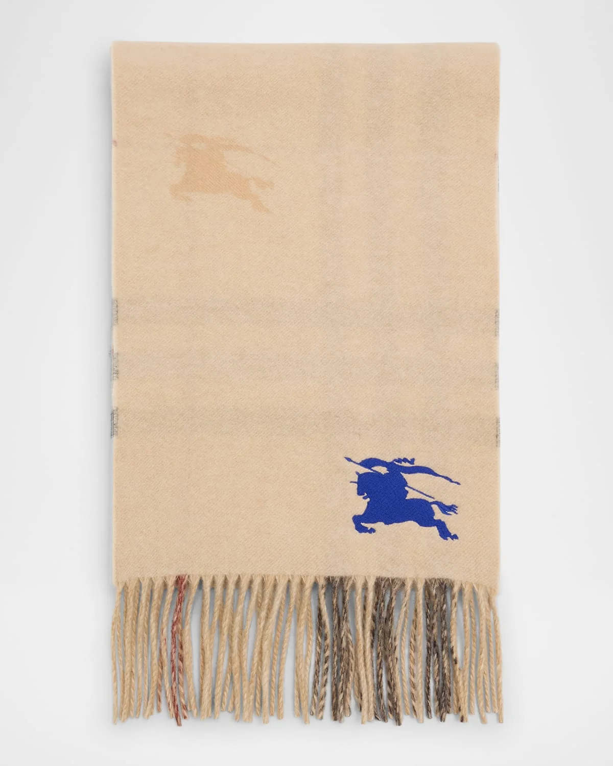 Giant Check Cashmere Scarf - 1