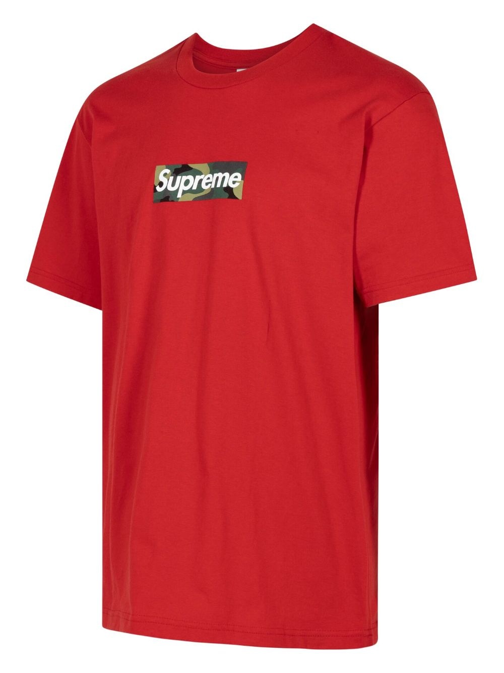 box logo cotton T-shirt - 2