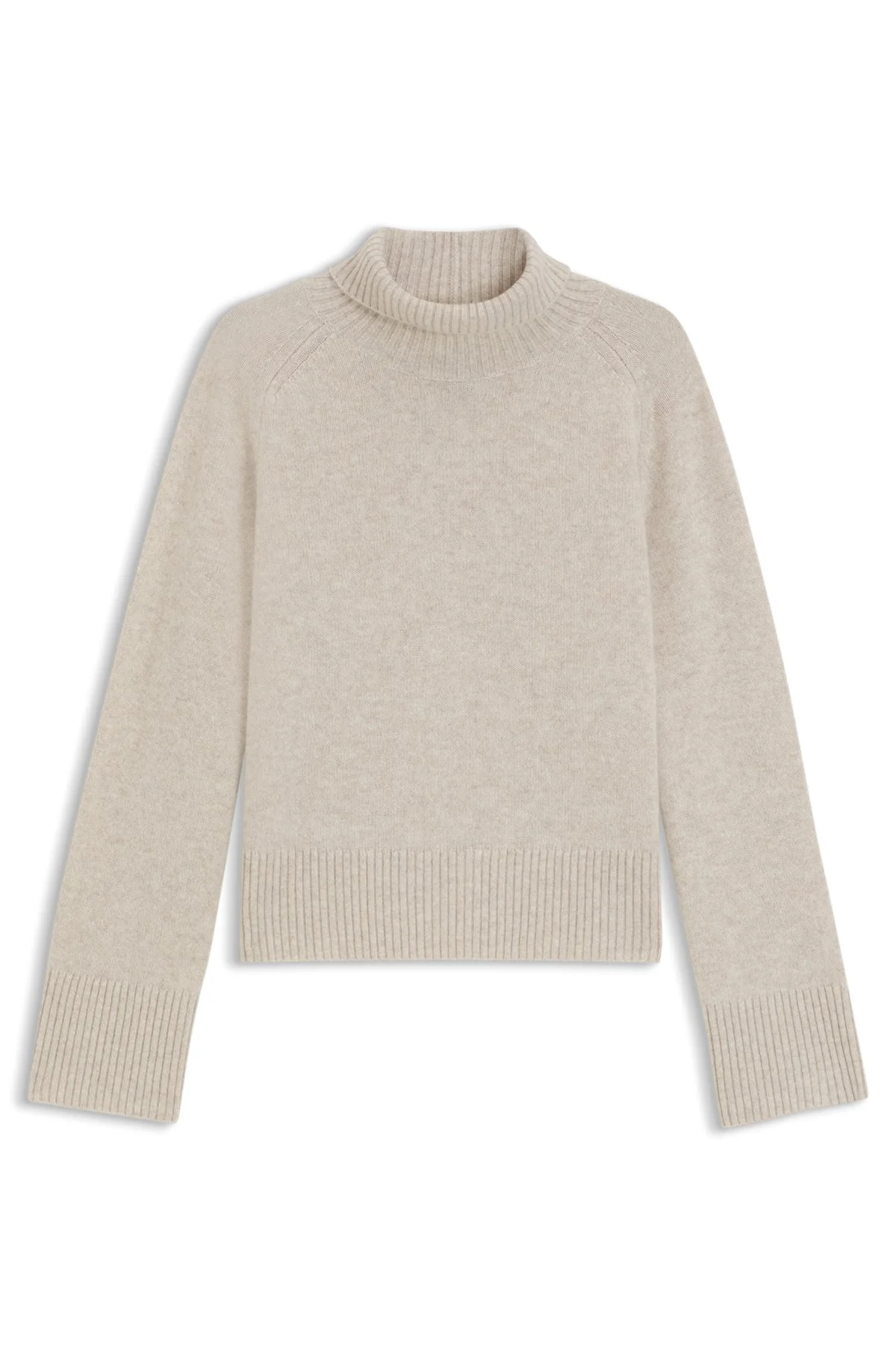 RELAXED-FIT TURTLENECK SWEATER IN CASHMERE WITH RAGLAN SLEEVES - 1