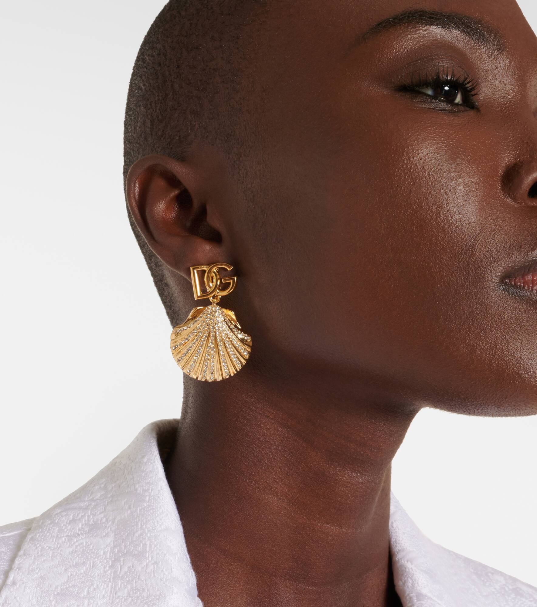 Capri DG embellished clip-on earrings - 2