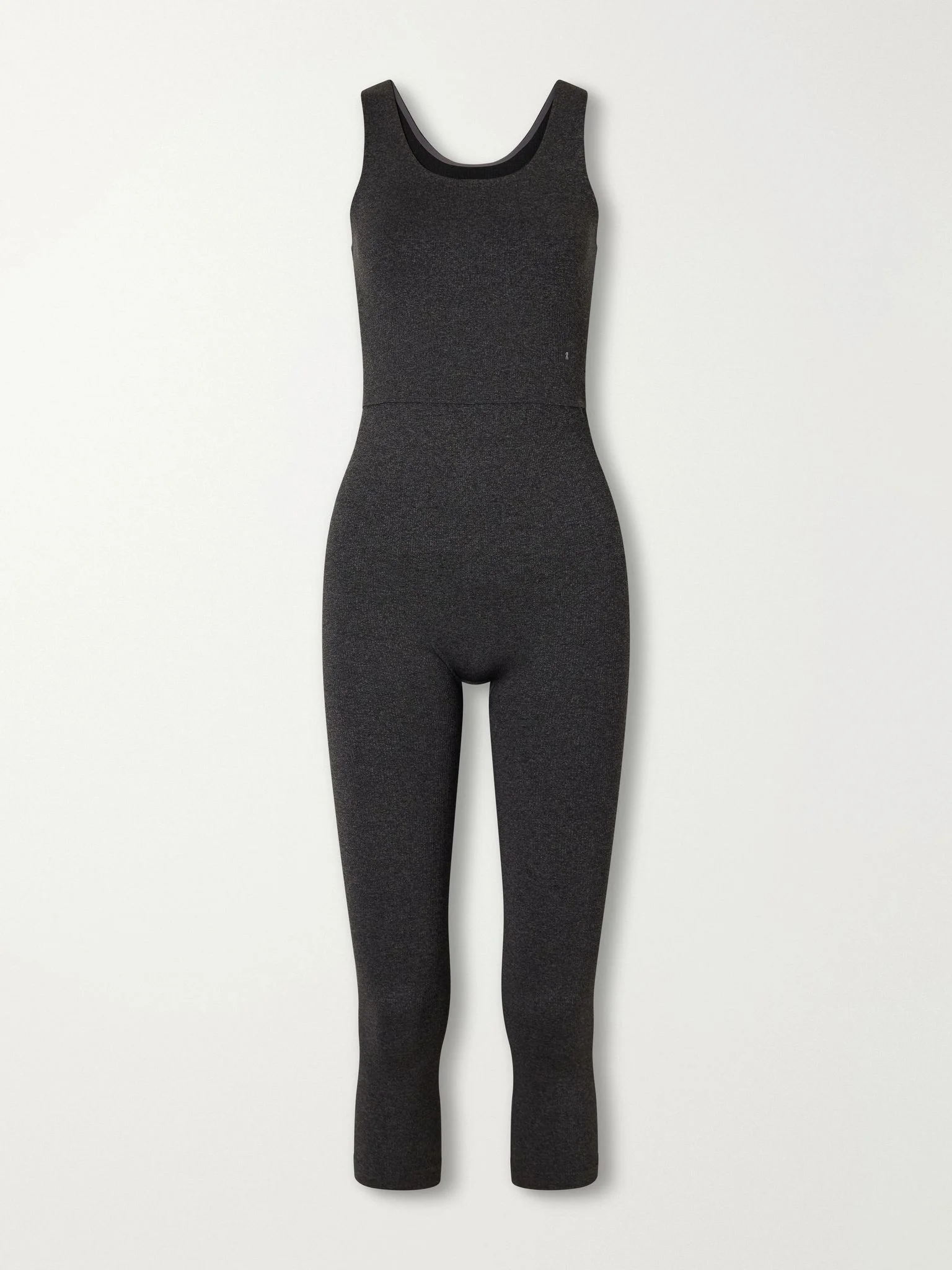 Studio ribbed stretch-knit leotard Dark gray - 1