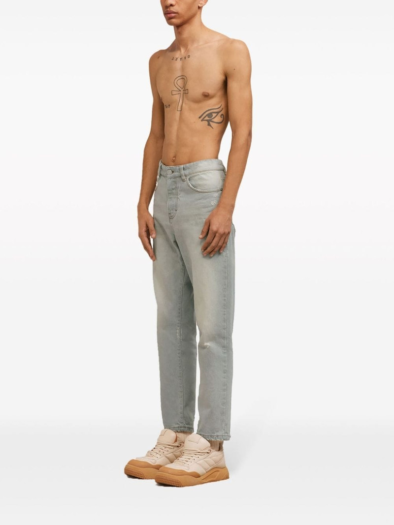 logo-patch organic cotton jeans 3