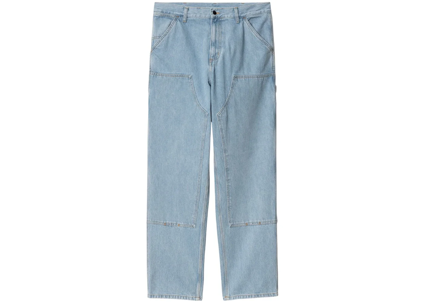 Carhartt WIP Double Knee Pant Bleached Blue - 1