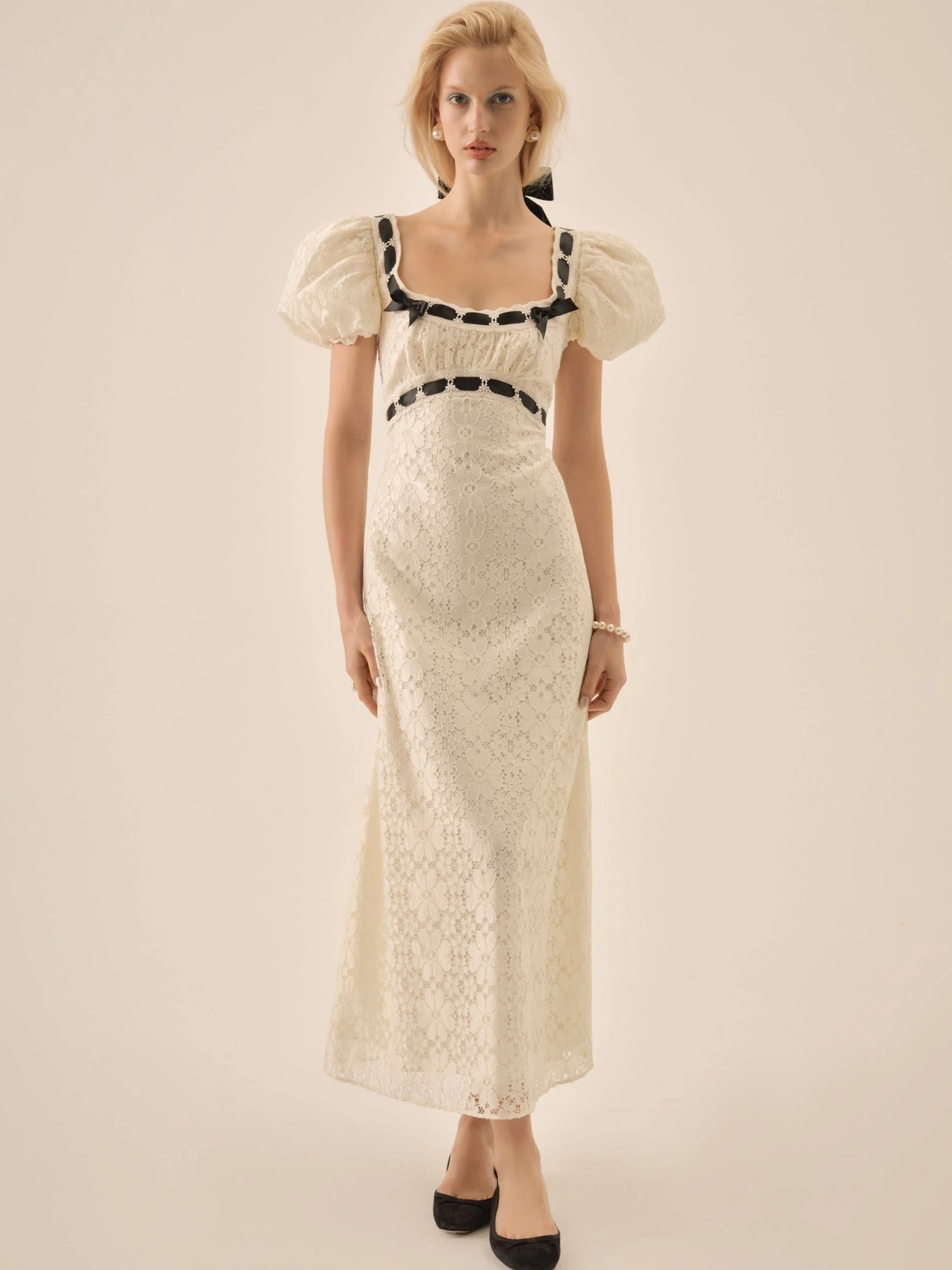 chinese dress ladies For Love & Lemons Lace Cutout Maxi Dress main image 0