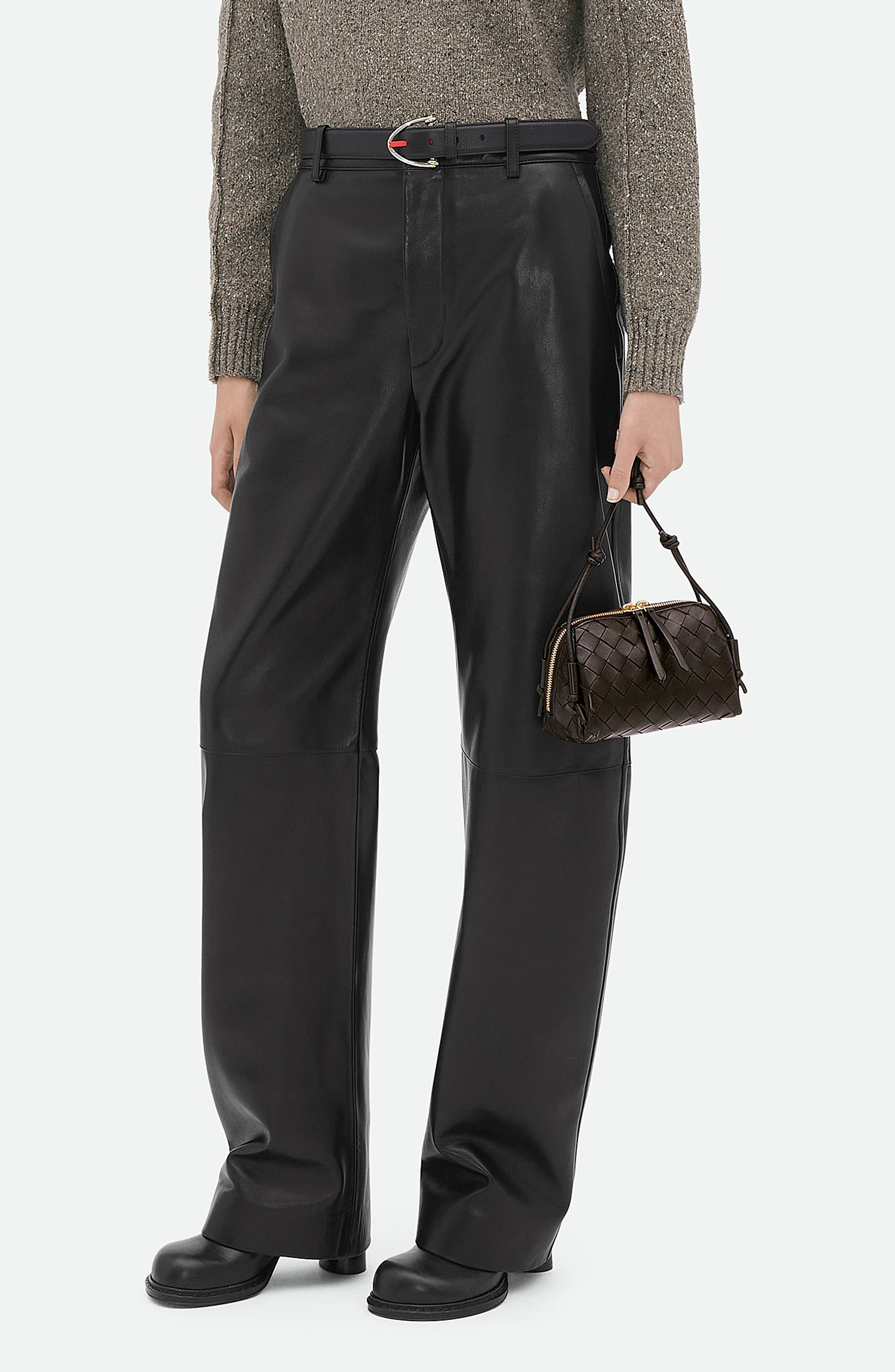 Mini Concert Intrecciato Leather Crossbody Bag - 2