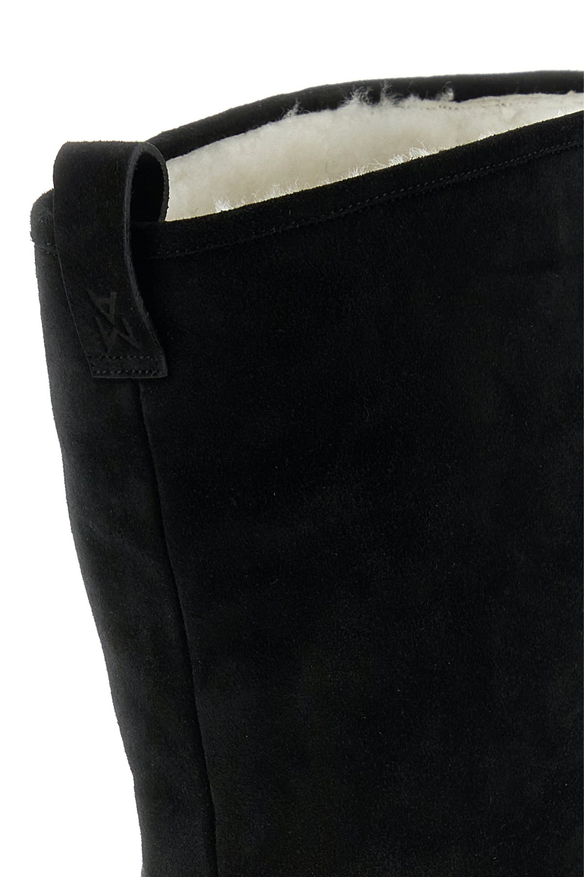 Black suede Heidi over-the-knee boots - 4