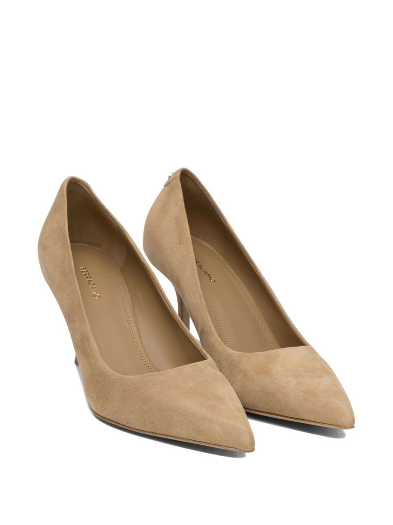FERRAGAMO 70mm suede pumps outlook