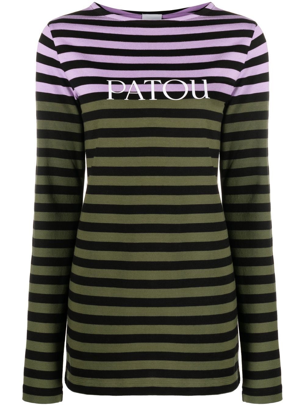 striped long-sleeve T-shirt - 1