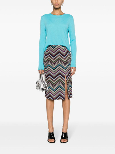 Missoni Zigzag-pattern pencil skirt outlook