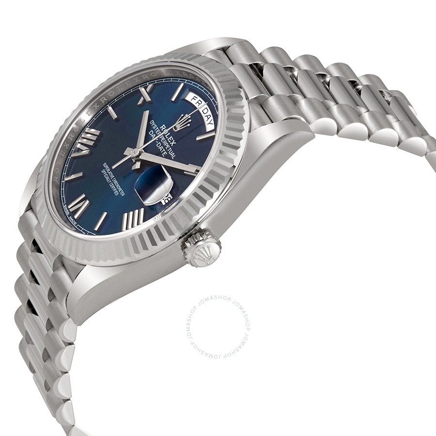Rolex Day-Date 40 Blue Dial 18K White Gold President Automatic Men's Watch 228239BLRP - 2