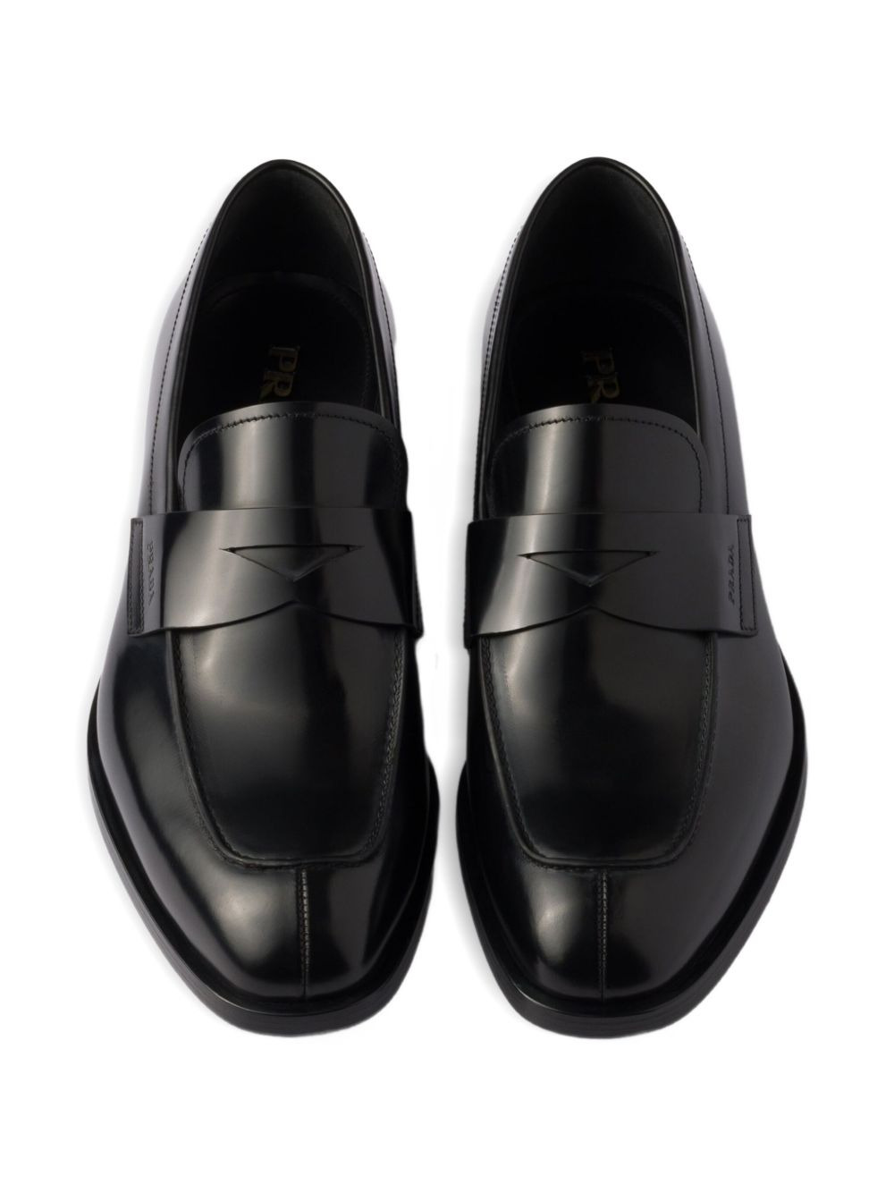 leather penny loafers - 4