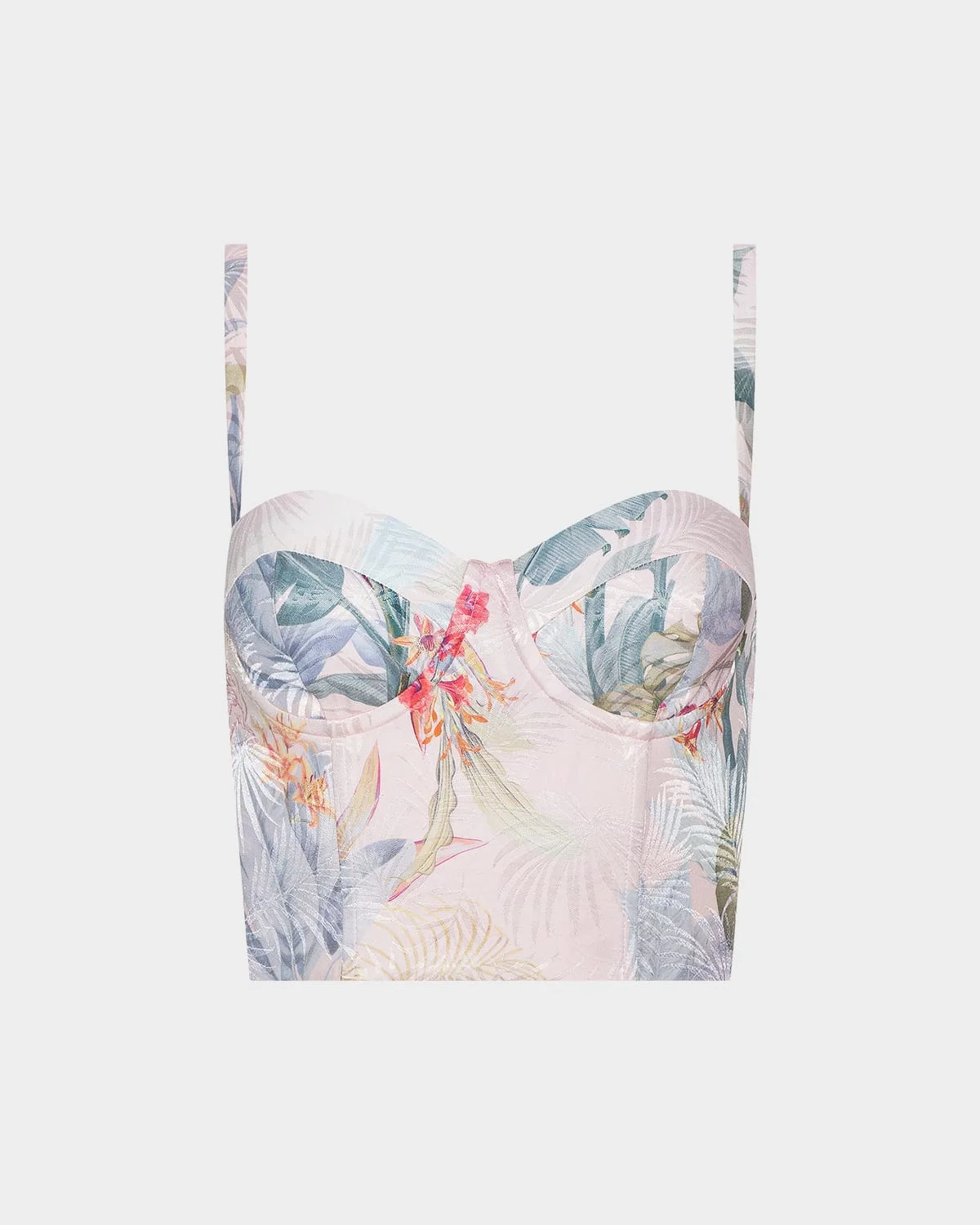 Sonya Palm Bralette Top - 1