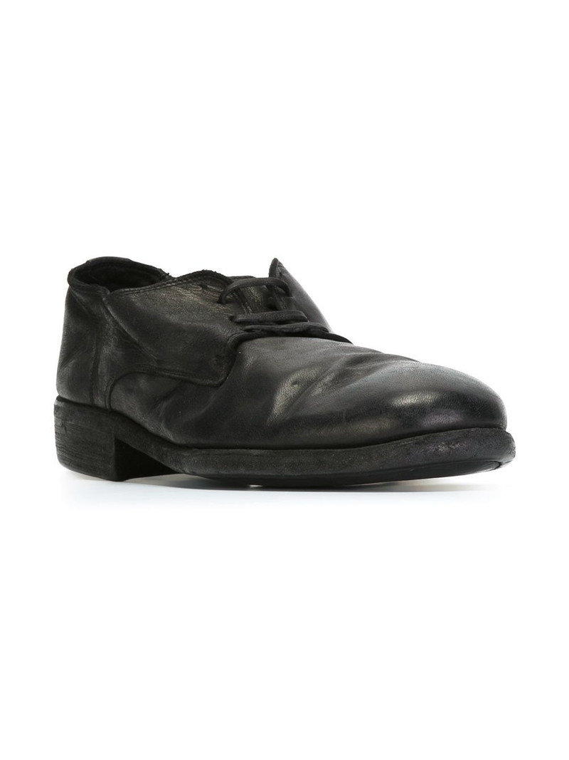 Guidi distressed Derby shoes outlook