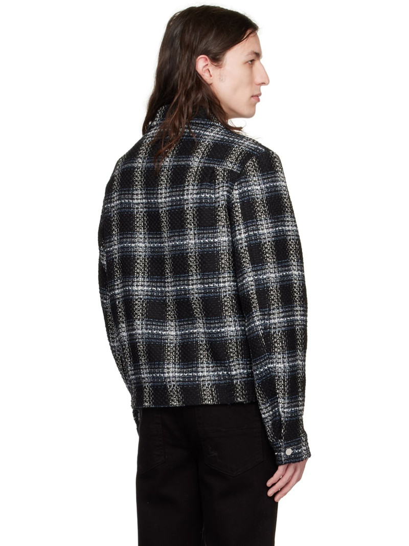 Black & White Shadow Plaid Jacket 3
