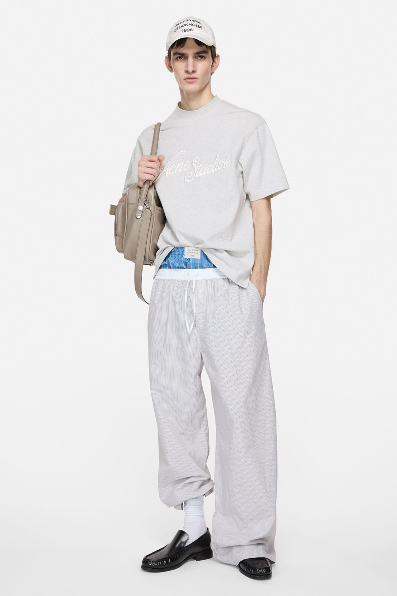 Acne Studios Logo t-shirt - Relaxed fit - Pale Grey Melange outlook