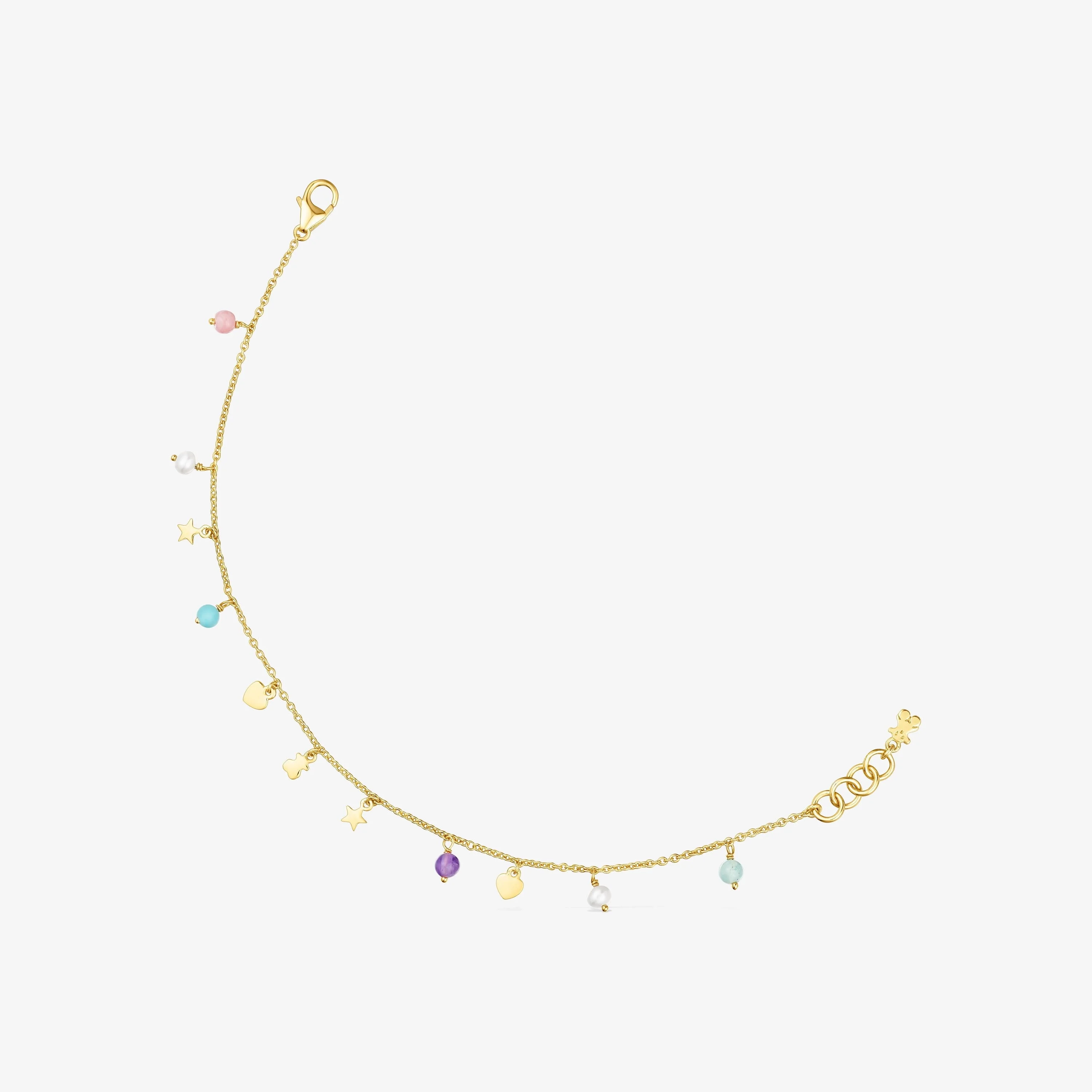 18K gold vermeil Cool Joy Bracelet with Gemstones - 1