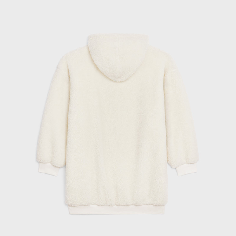 CELINE Oversized Triomphe hoodie in Fleece outlook