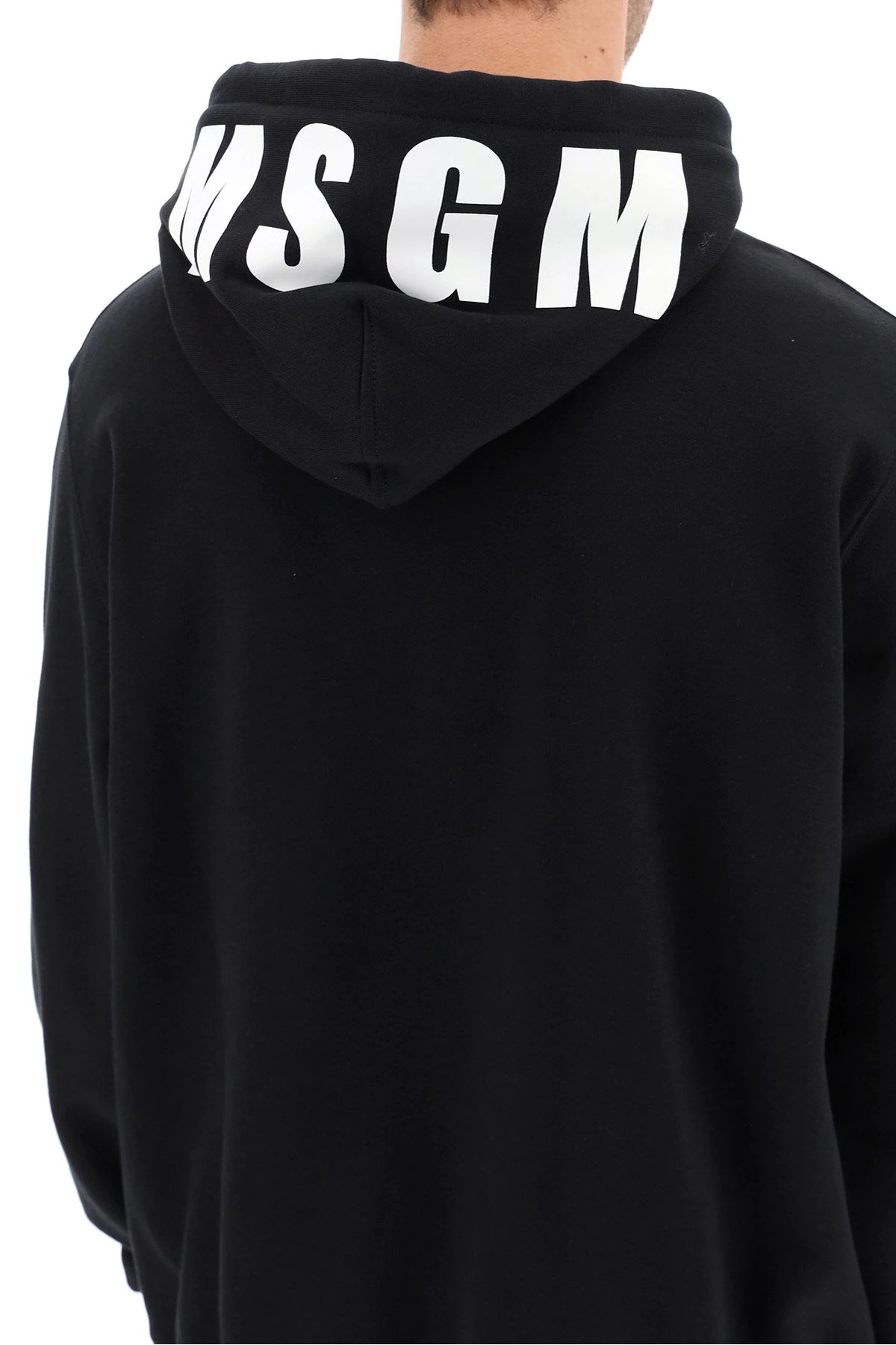 SWEATSHIRT WITH LOGO HOOD - 5