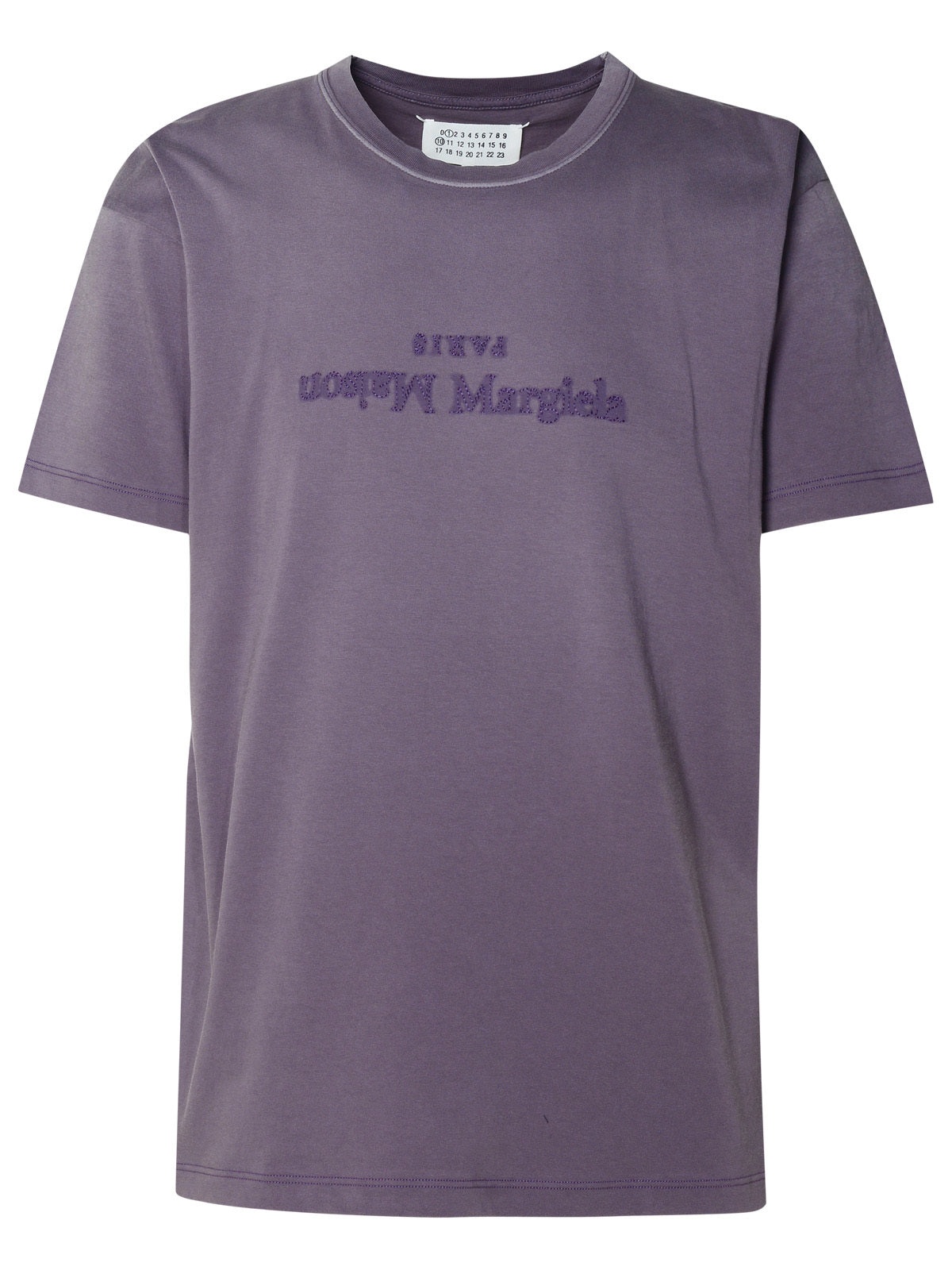 Maison Margiela Woman Purple Cotton T-Shirt - 1