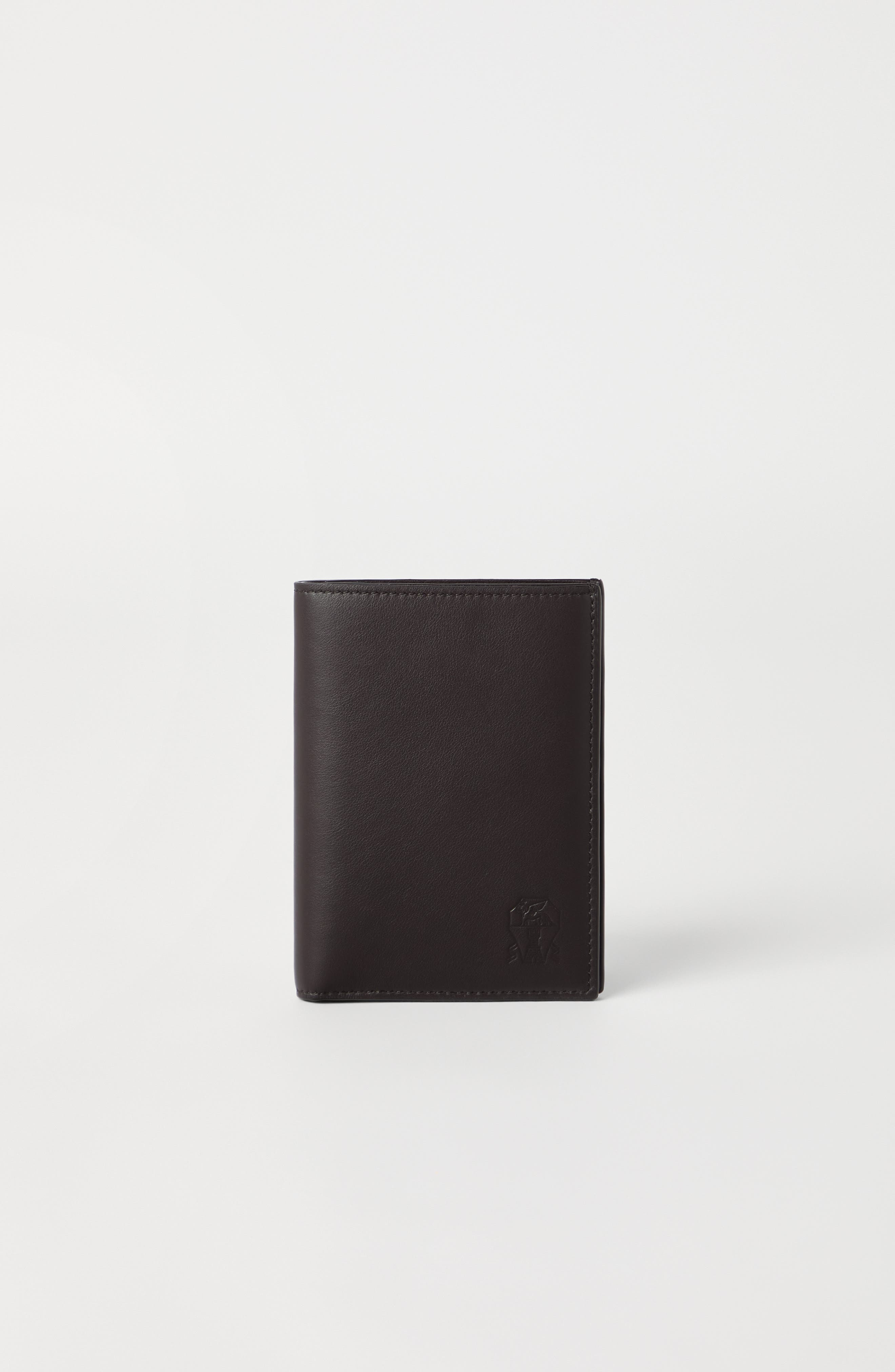 Brunello Cucinelli Calfskin passport holder in Rust Brown at Nordstrom - 2