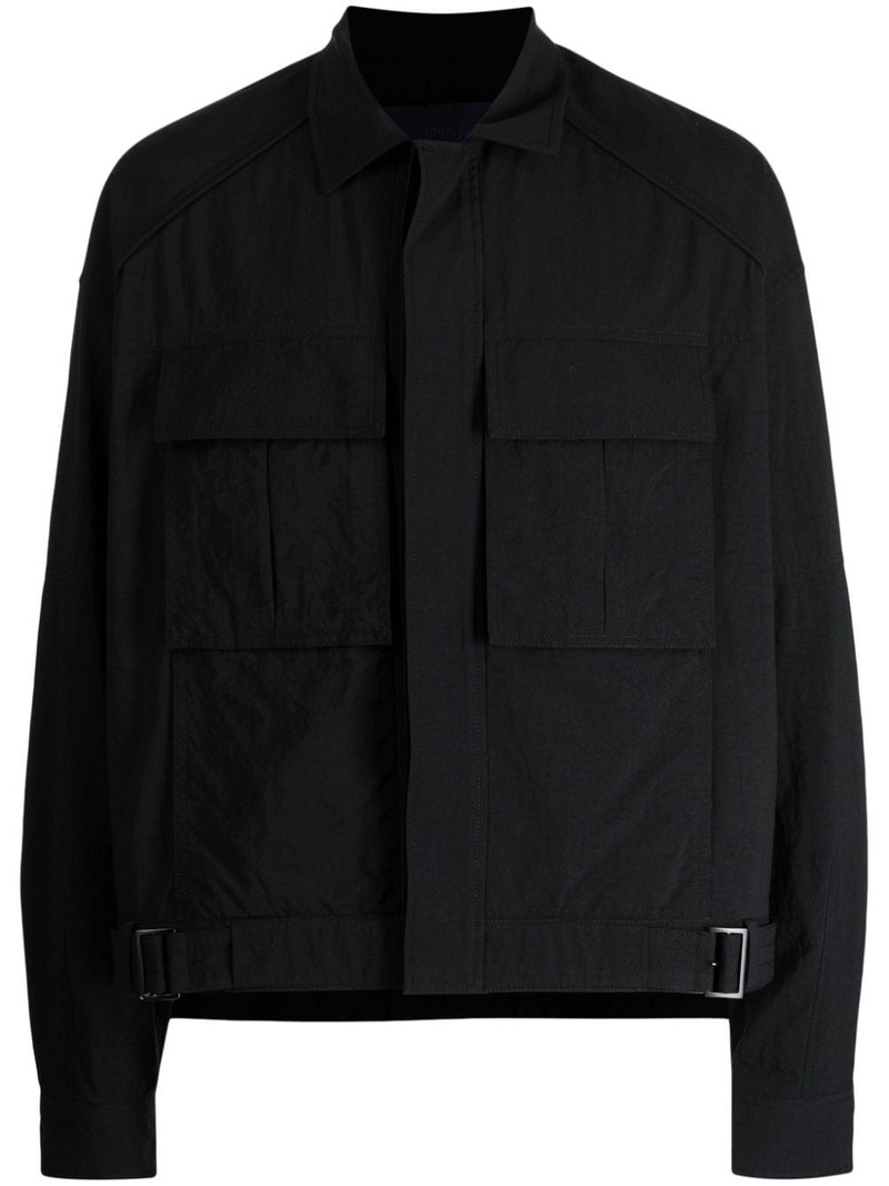 cargo-pocket lightweight shirt jacket 1
