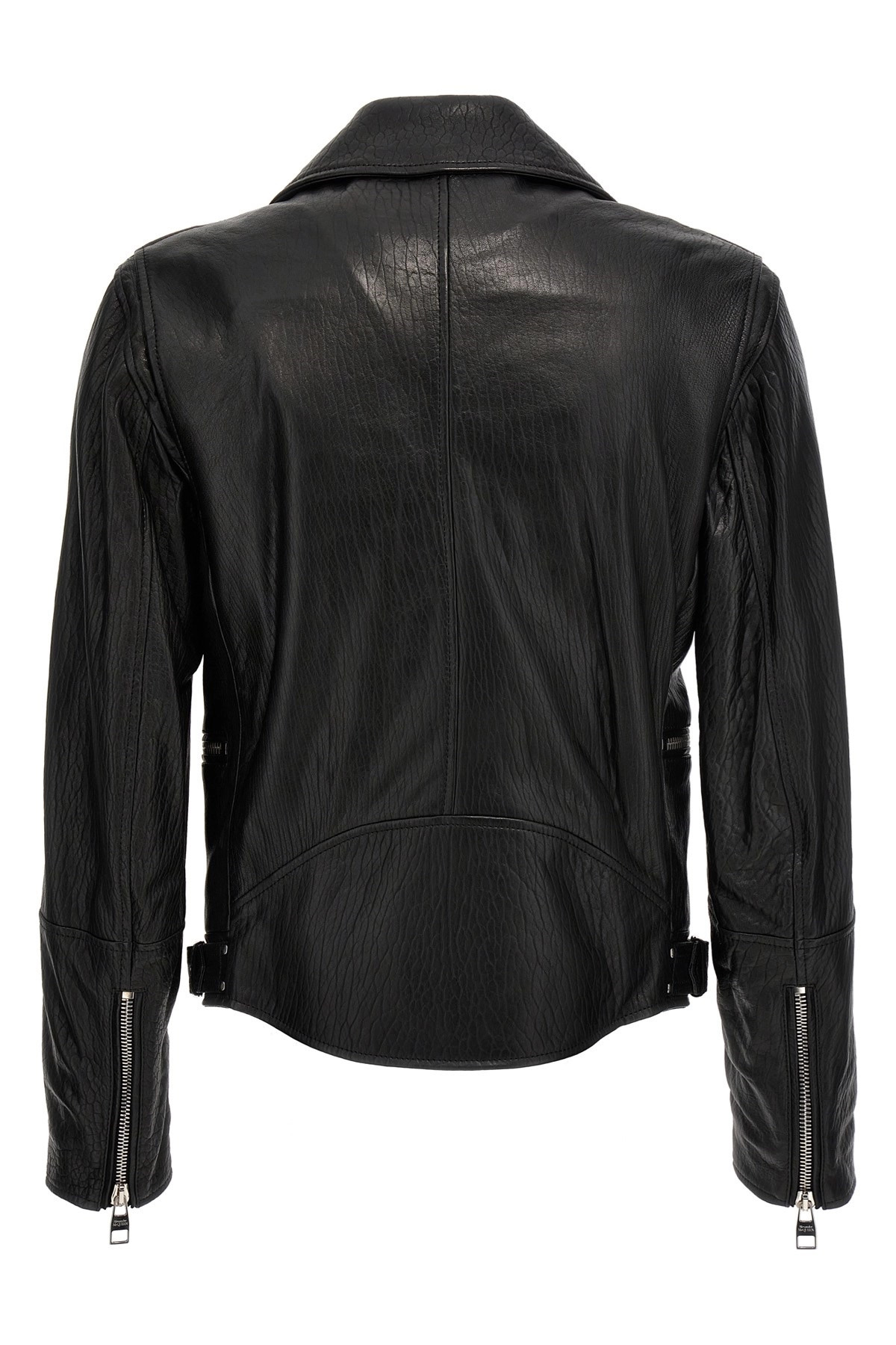 Texture leather jacket - 3