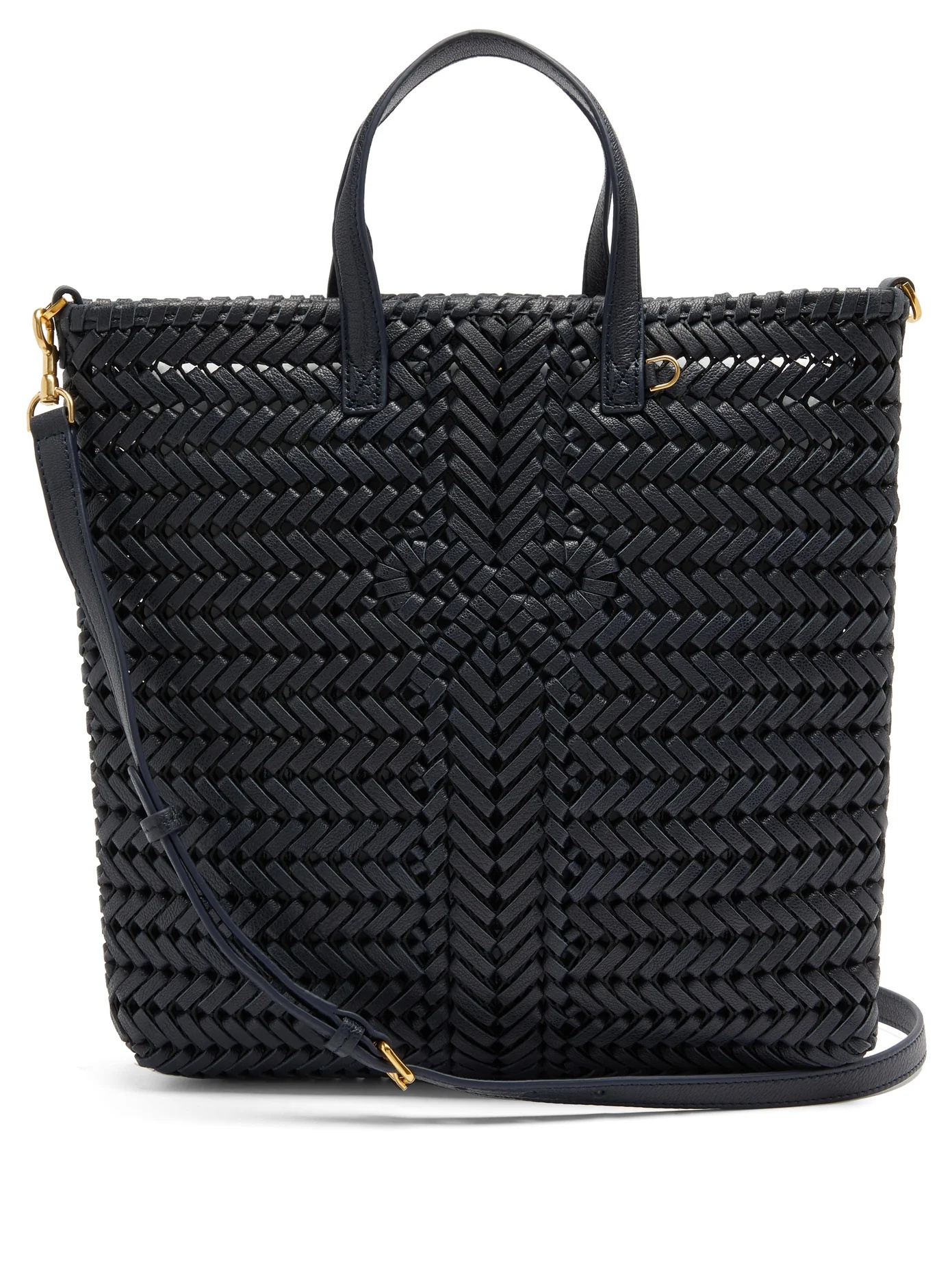 The Neeson small woven-leather tote bag - 1