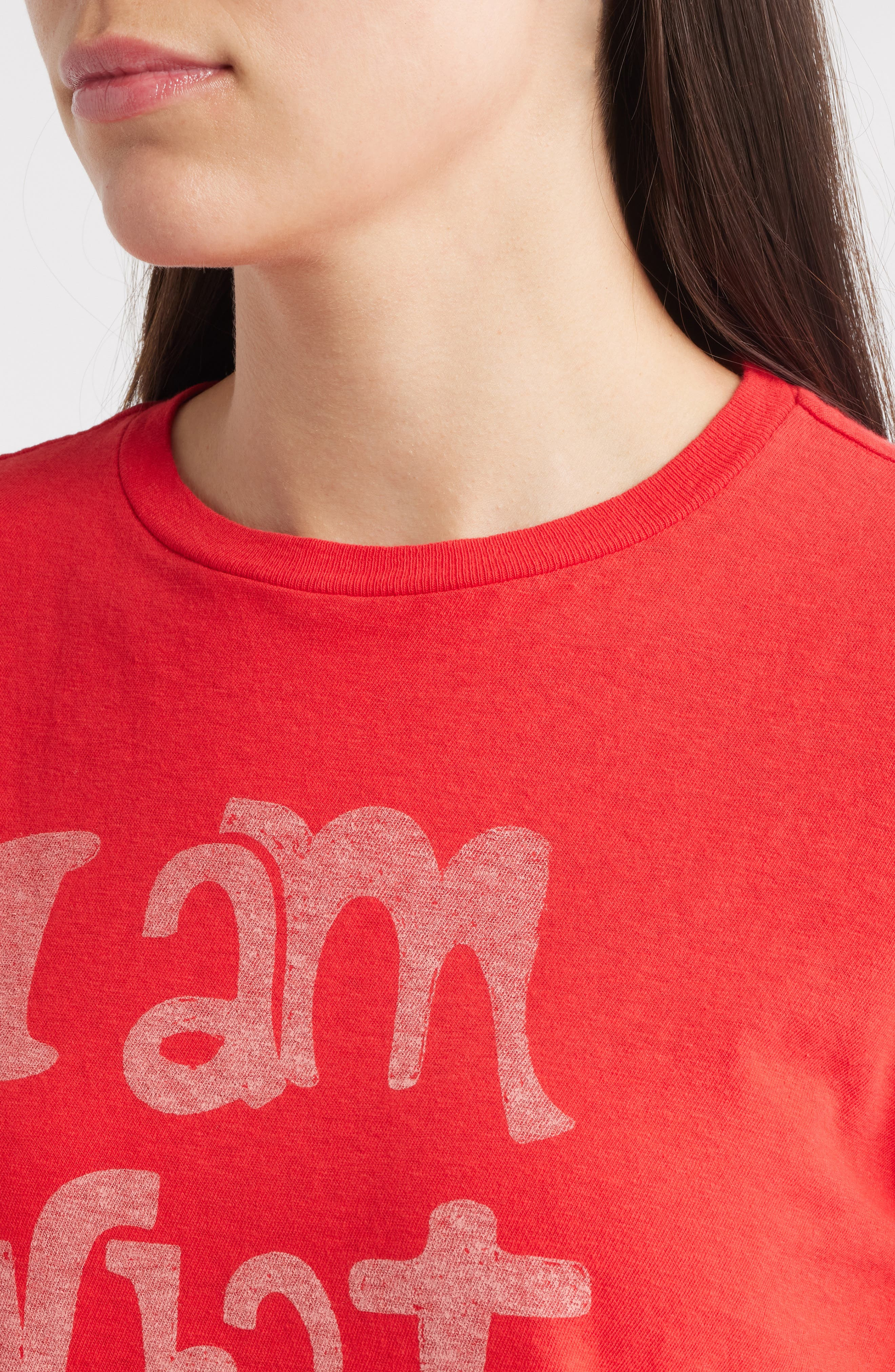 Re/Done I Am What I Am Graphic T-Shirt in Roja at Nordstrom - 4