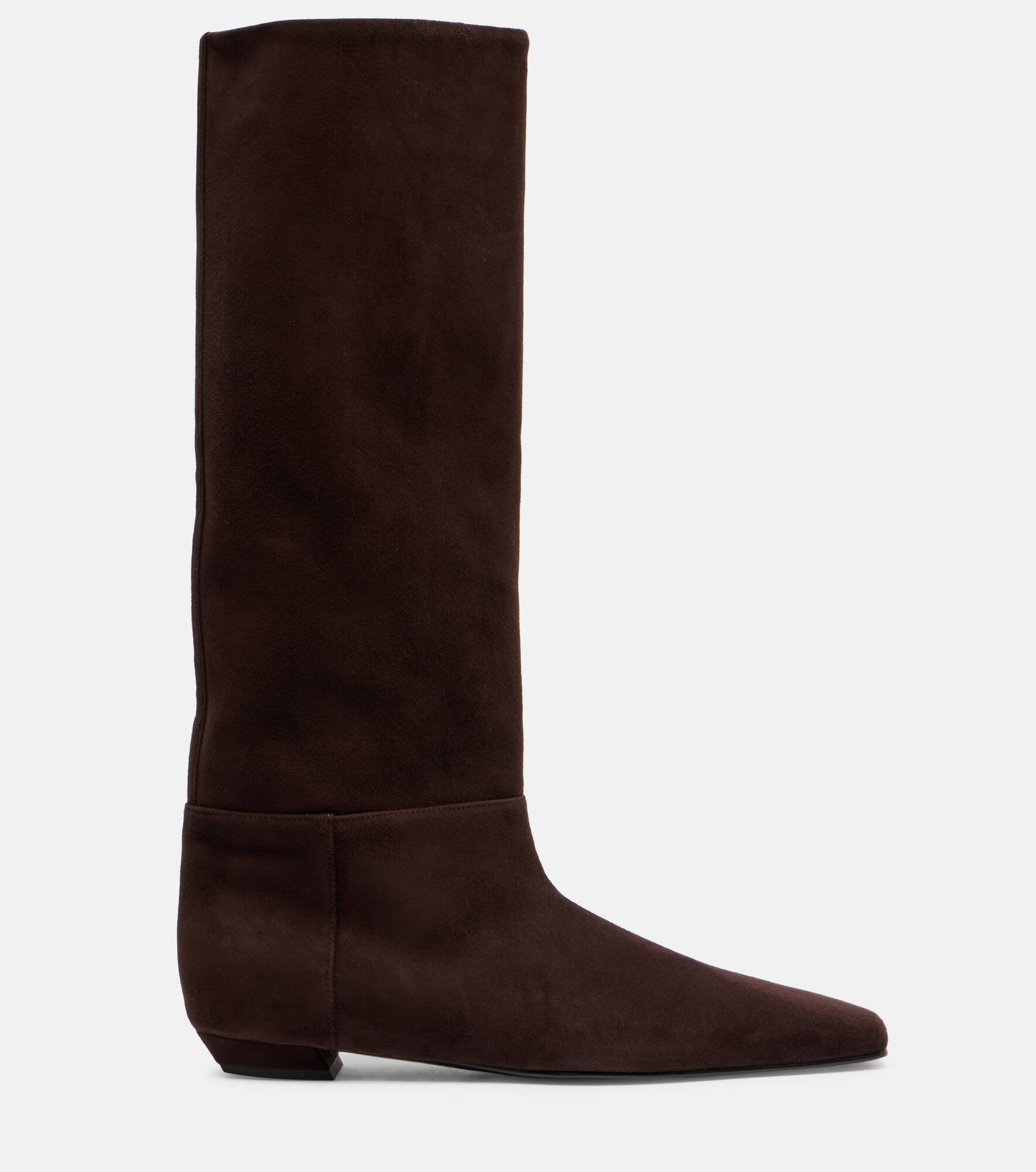 Suede knee-high boots - 4