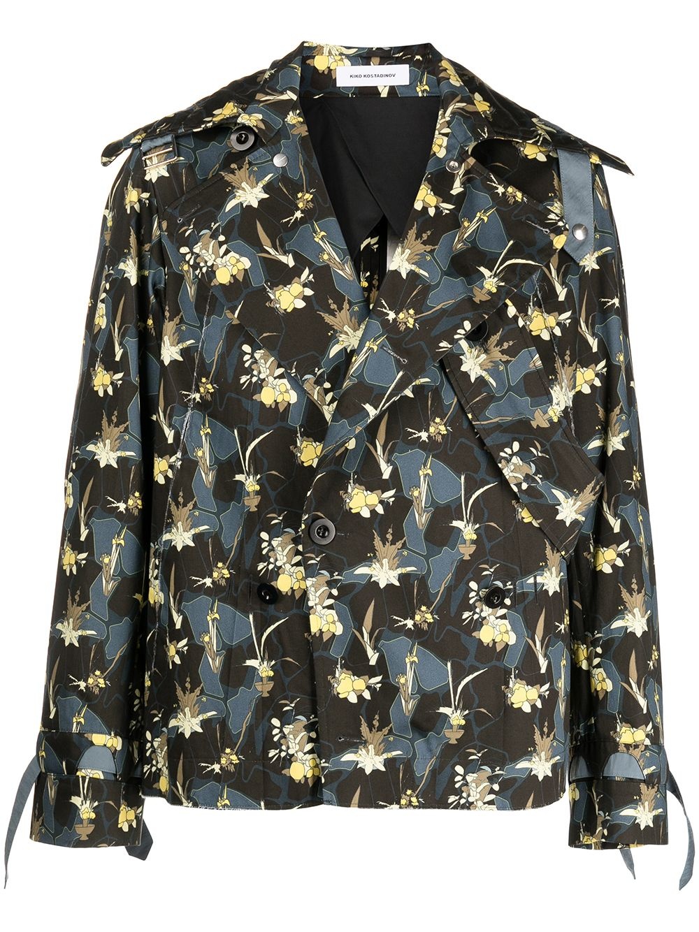 Maiden floral-print peacoat - 1