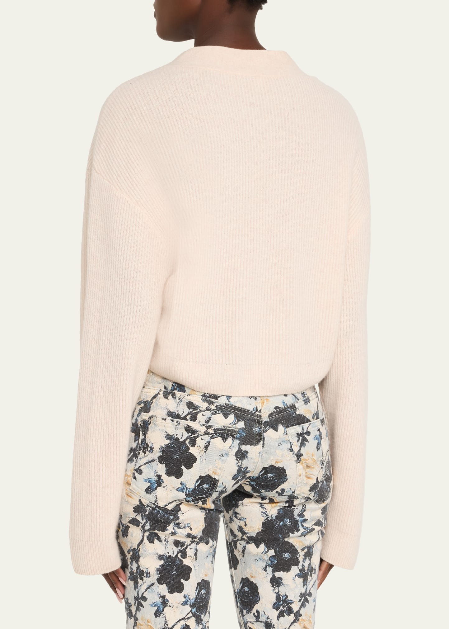 Cashmere Twist-Front Cardigan - 3