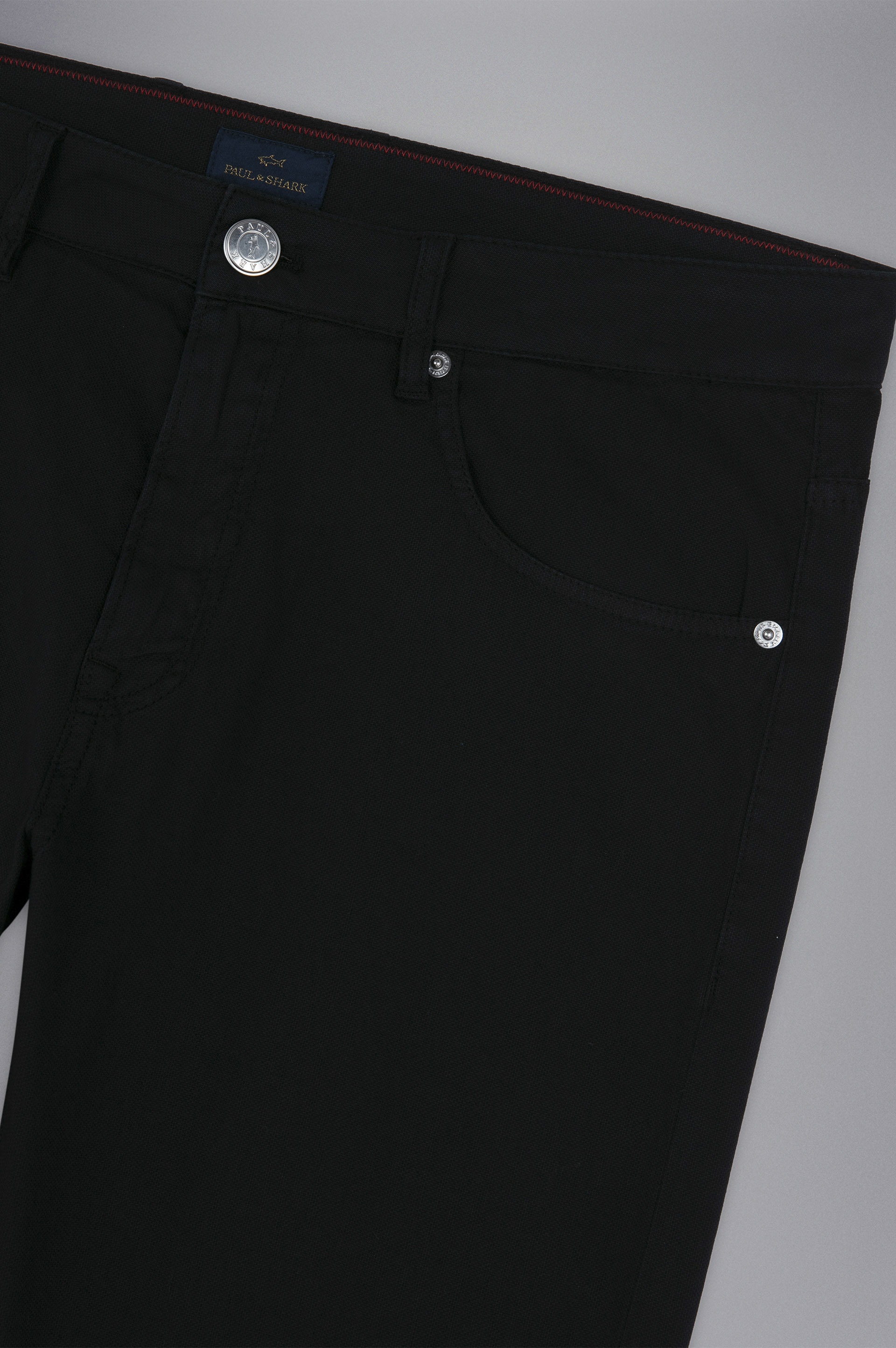 STRETCH COTTON 5 POCKETS TROUSERS - 5