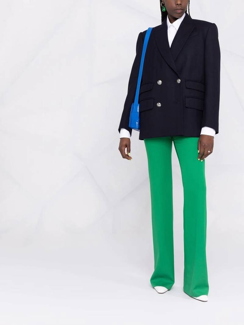 Alexander McQueen double-breasted wool-blend blazer outlook