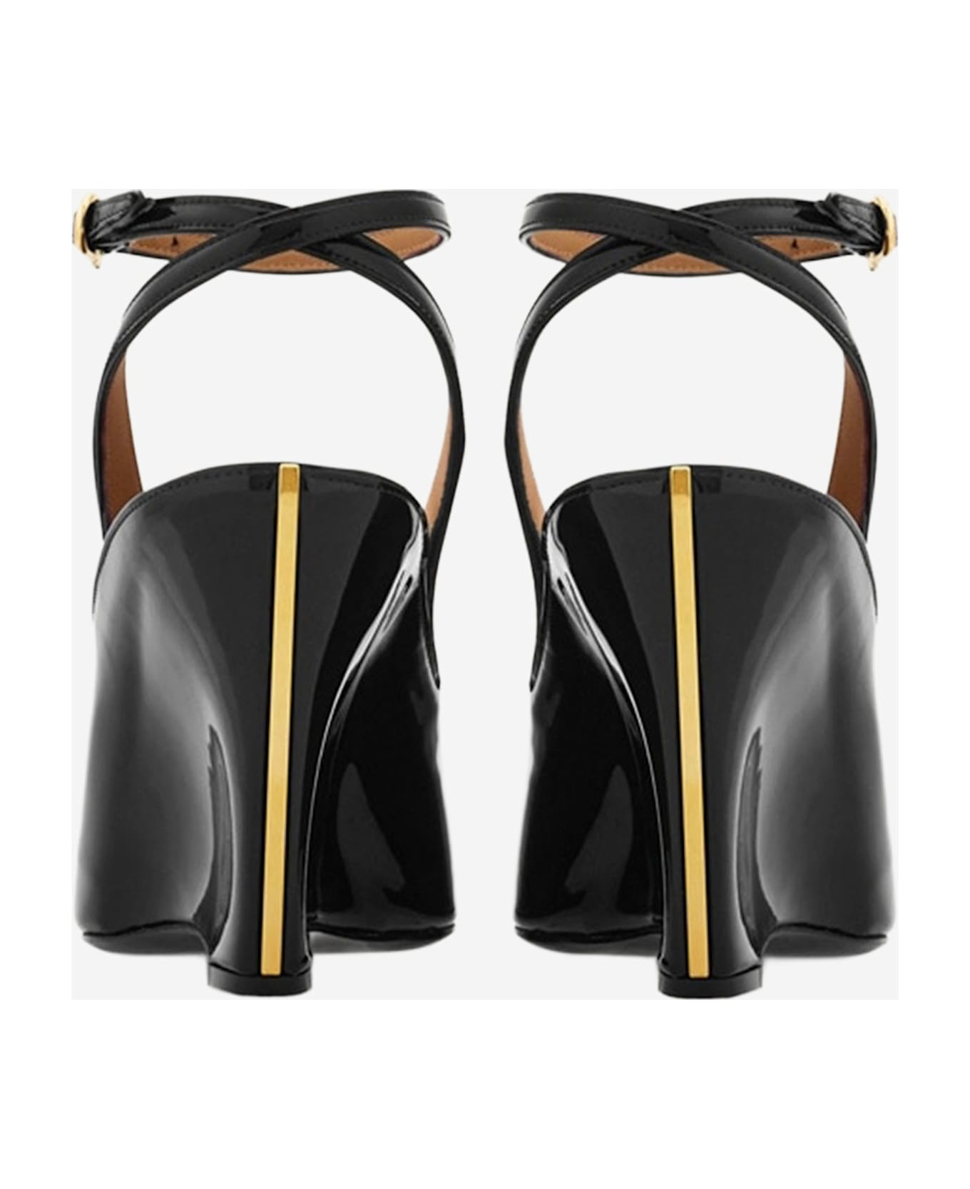 Peep Toe Wedge Sandals - 4