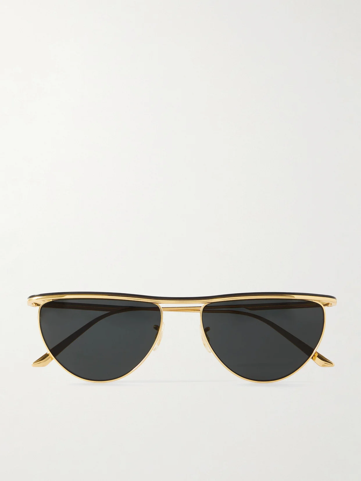 + Khaite 1984c Cat-eye Gold-tone Sunglasses - 1