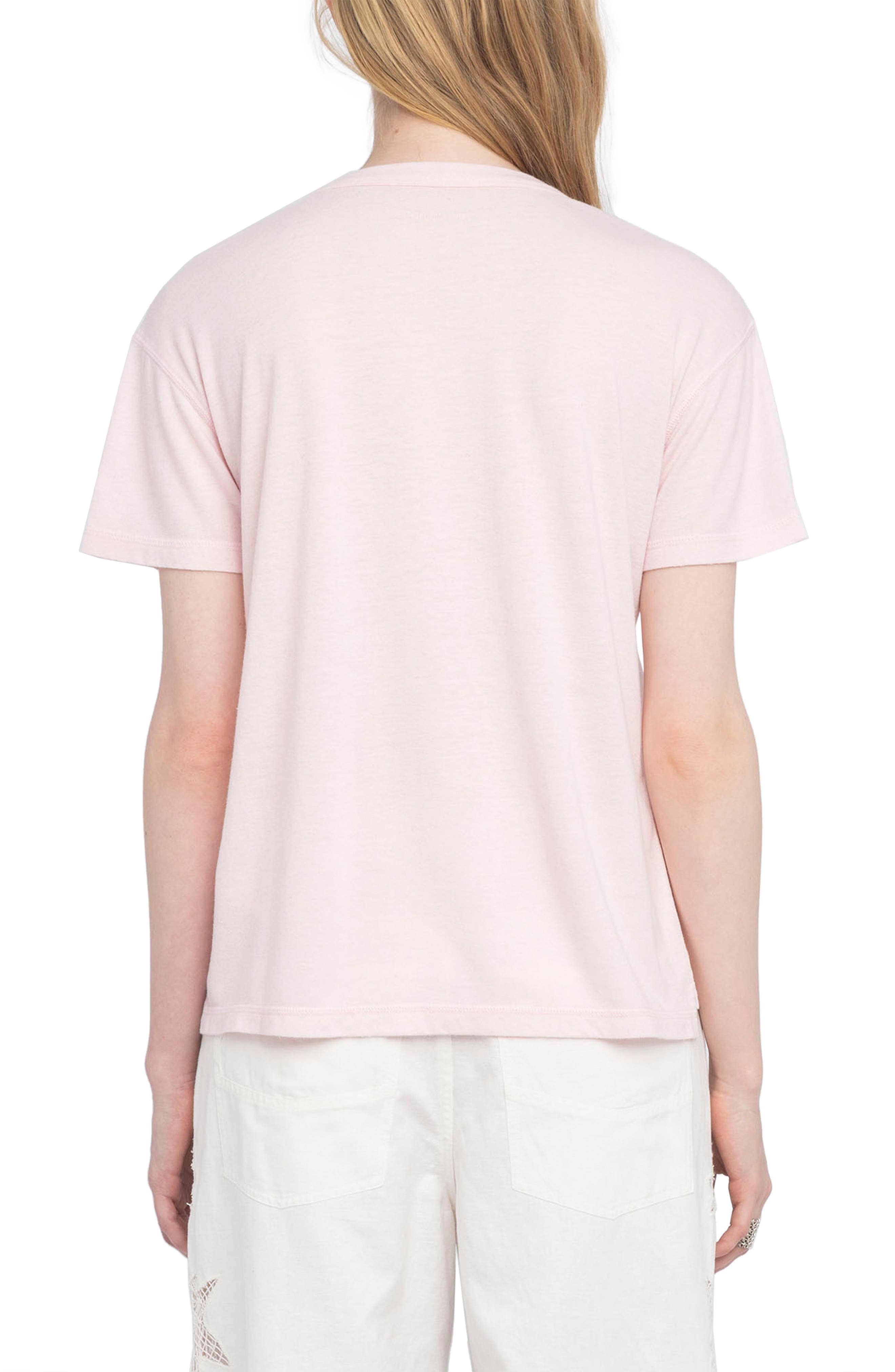 Zadig & Voltaire Marta Diamante Wings T-Shirt in Candy at Nordstrom - 2