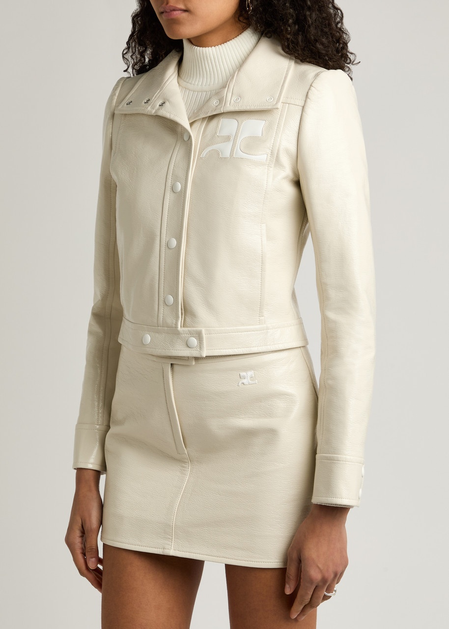 Courrèges Reedition Crinkled Vinyl Jacket - 2