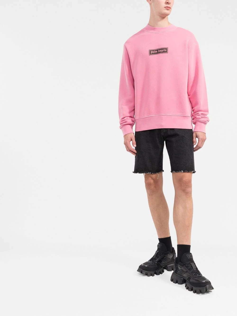 logo-print cotton sweatshirt - 2