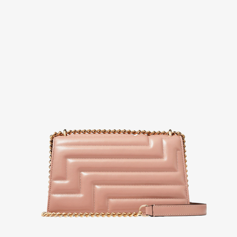 Varenne Avenue Shoulder
Ballet Pink Quilted Nappa Leather Bag with Light Gold JC Emblem 7