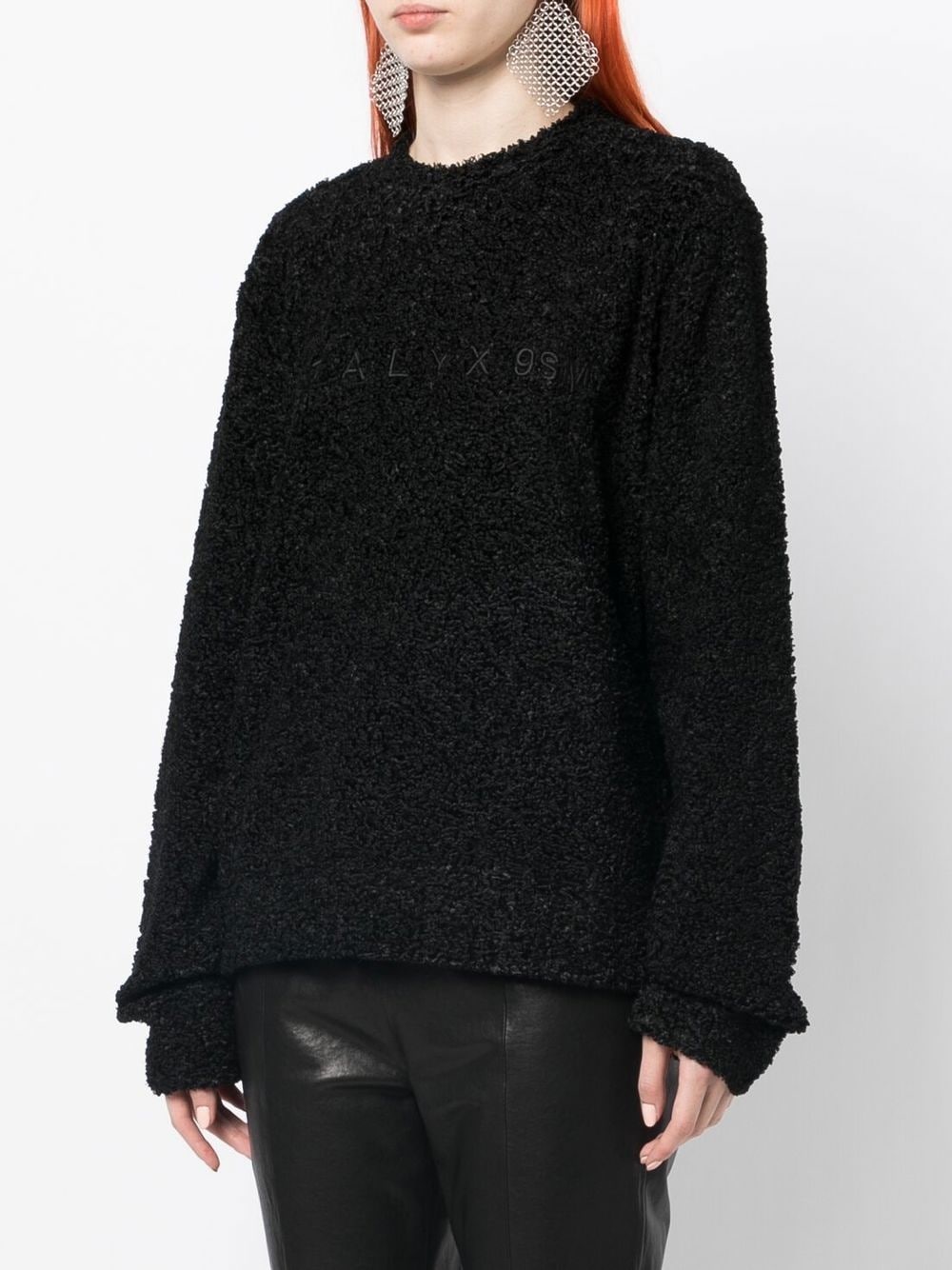 crew-neck brushed sweatshirt - 3