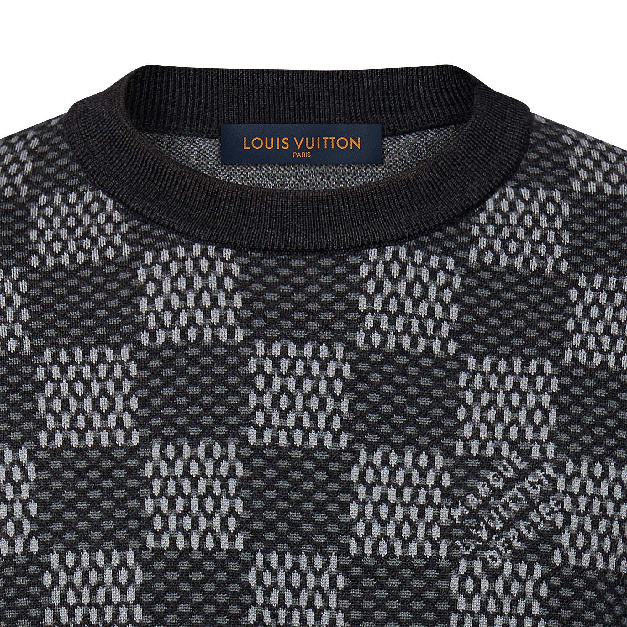 Damier Wool Crewneck - 2