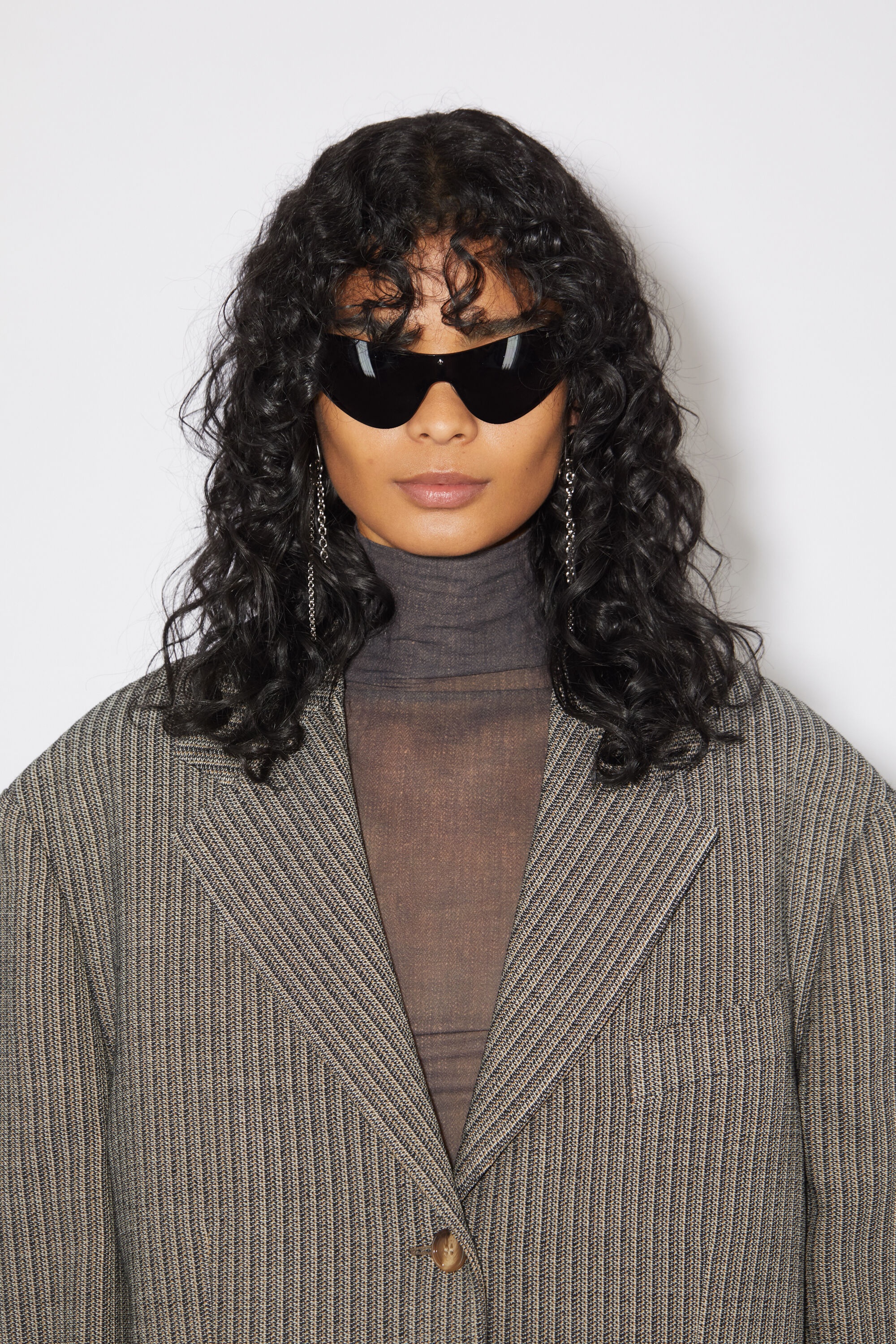 Relaxed fit suit jacket - Multi taupe - 6