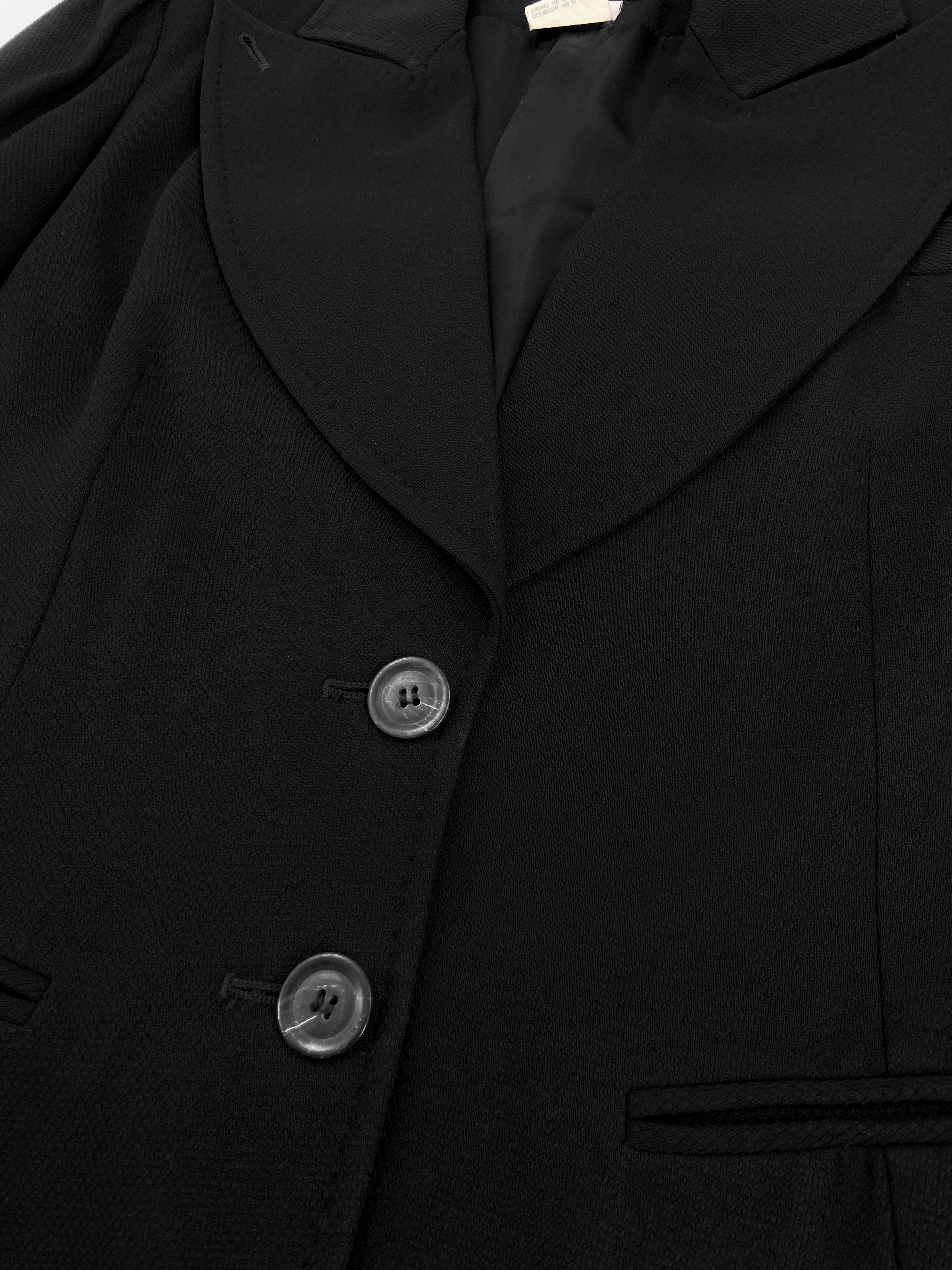 Ann Demeulemeester Fall 1995 Oversized Lapel Wool Blazer 38 - 8