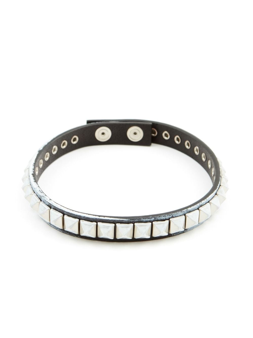 MM6 Maison Margiela stud-embellished leather choker necklace 