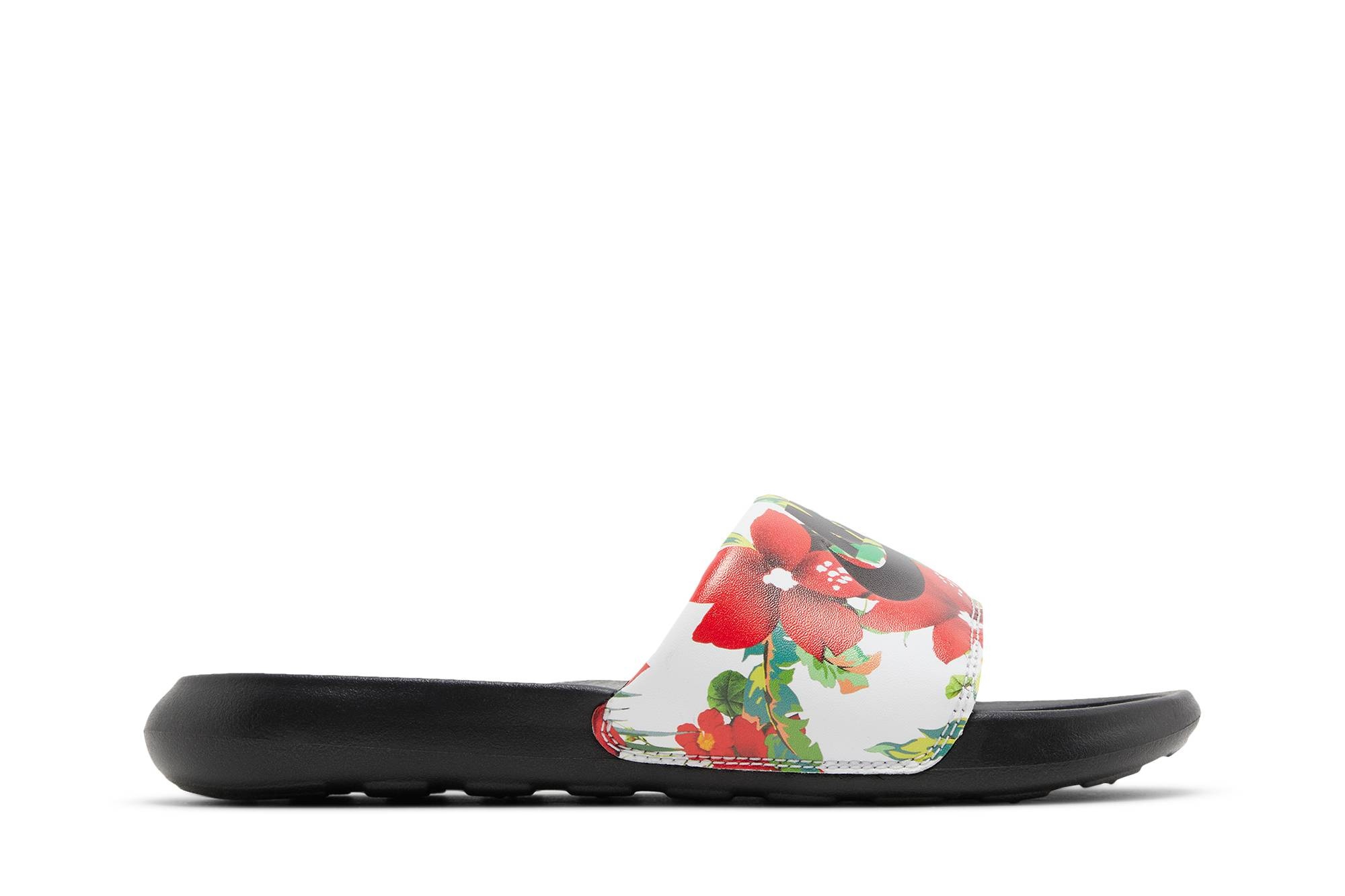 Wmns Victori One Printed Slide 'Floral - Black' - 1