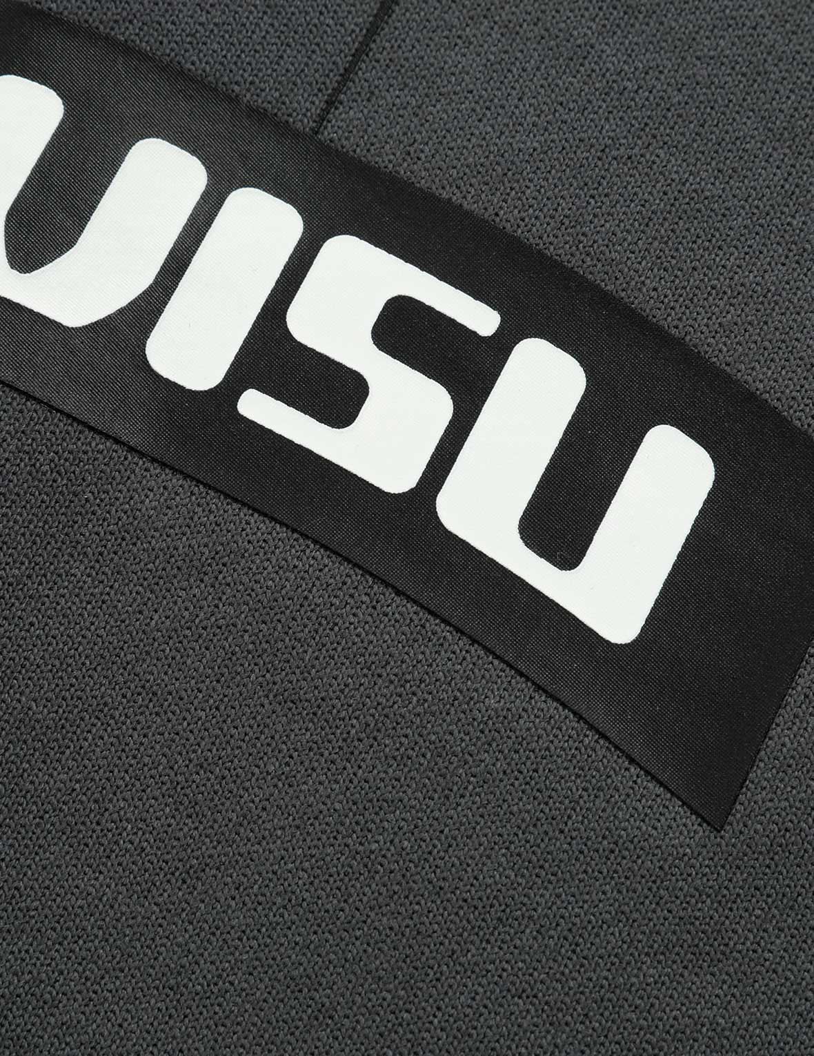 LOGO PRINT AND SEAGULL EMBROIDERY PATCHWORK SWEAT SHORTS - 12