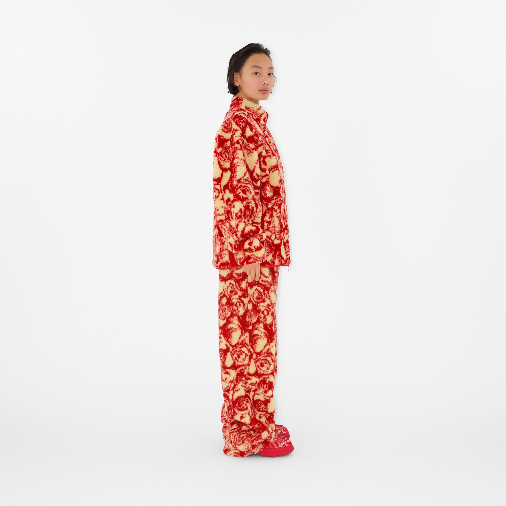 Reversible Rose Fleece Jacket - 3