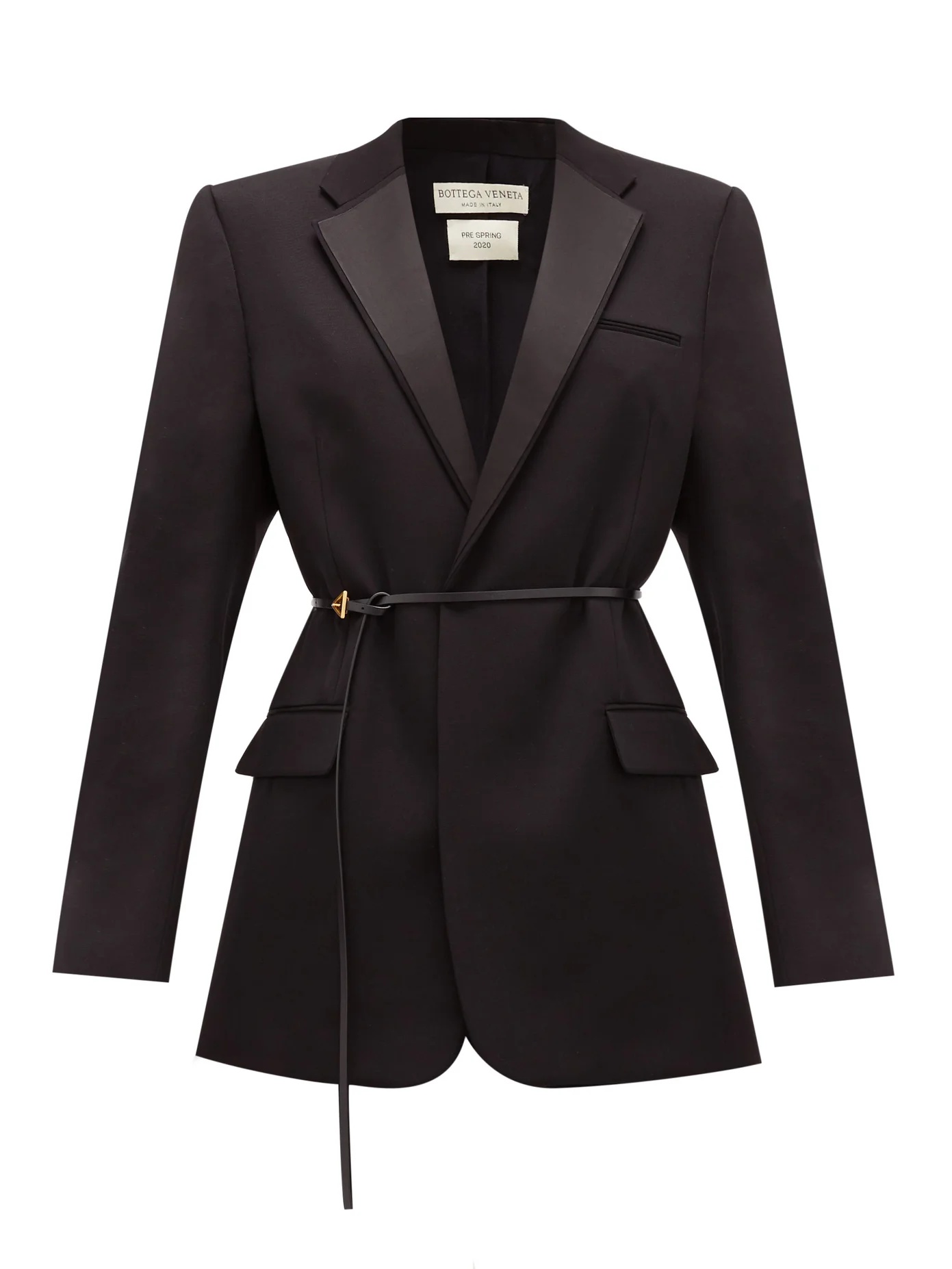 Oversized grain de poudre tuxedo jacket - 1