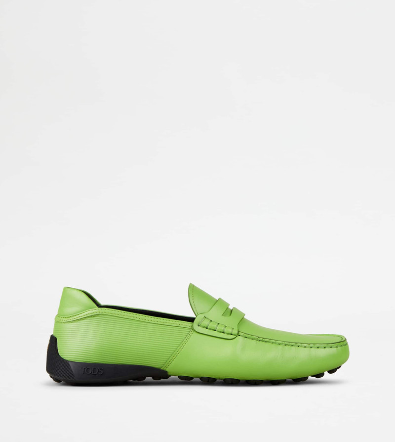 LOAFERS IN LEATHER - GREEN 1
